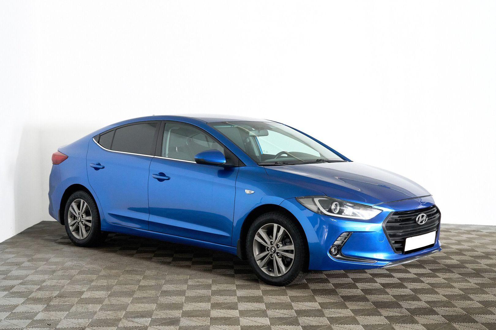 Hyundai Elantra 2018, синий