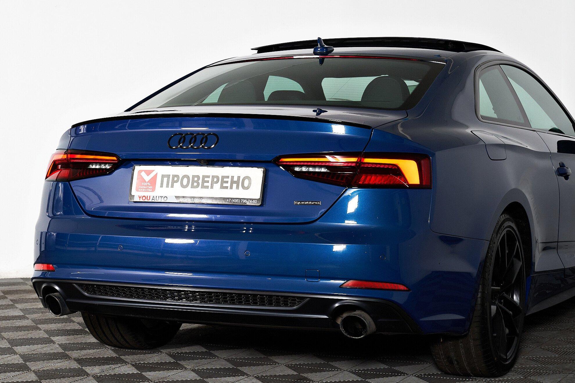 Audi A5 2019, синий