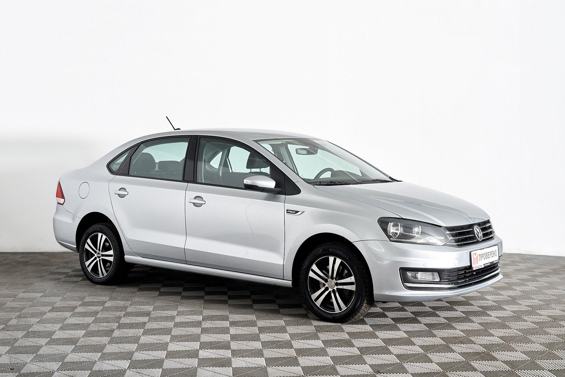 Volkswagen Polo 2018, серебряный