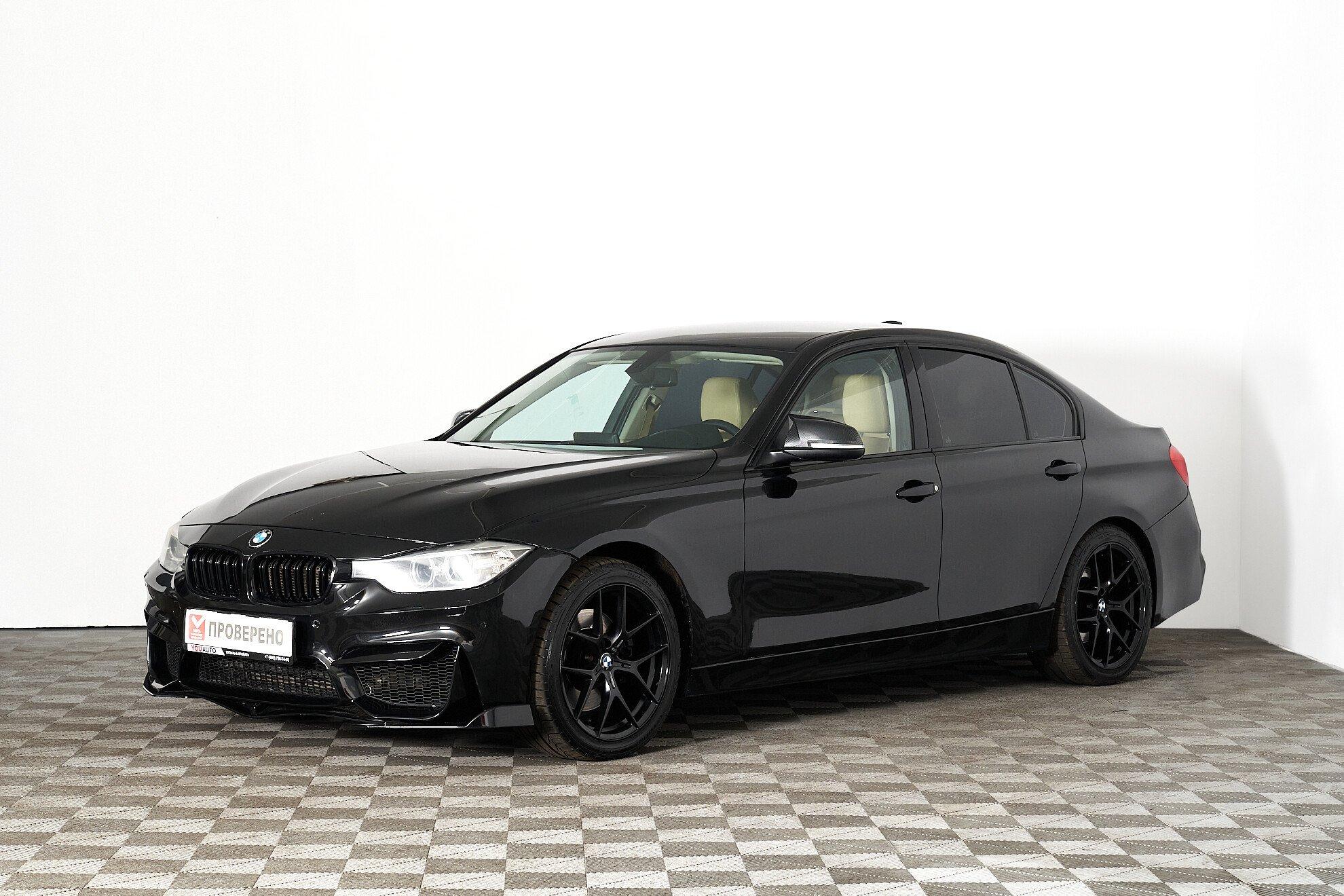 BMW 3 серии 2012, черный