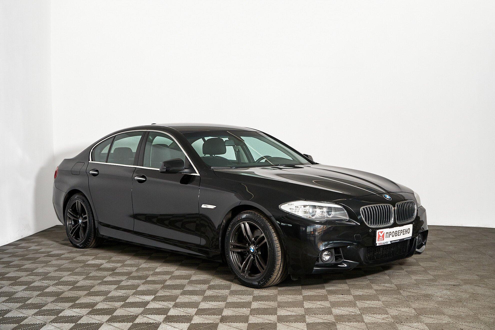 BMW 5 серии 2013, черный