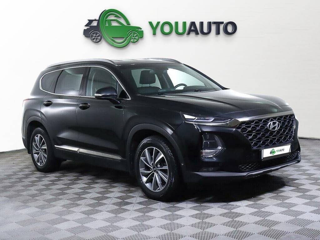Hyundai Santa Fe 2020, черный