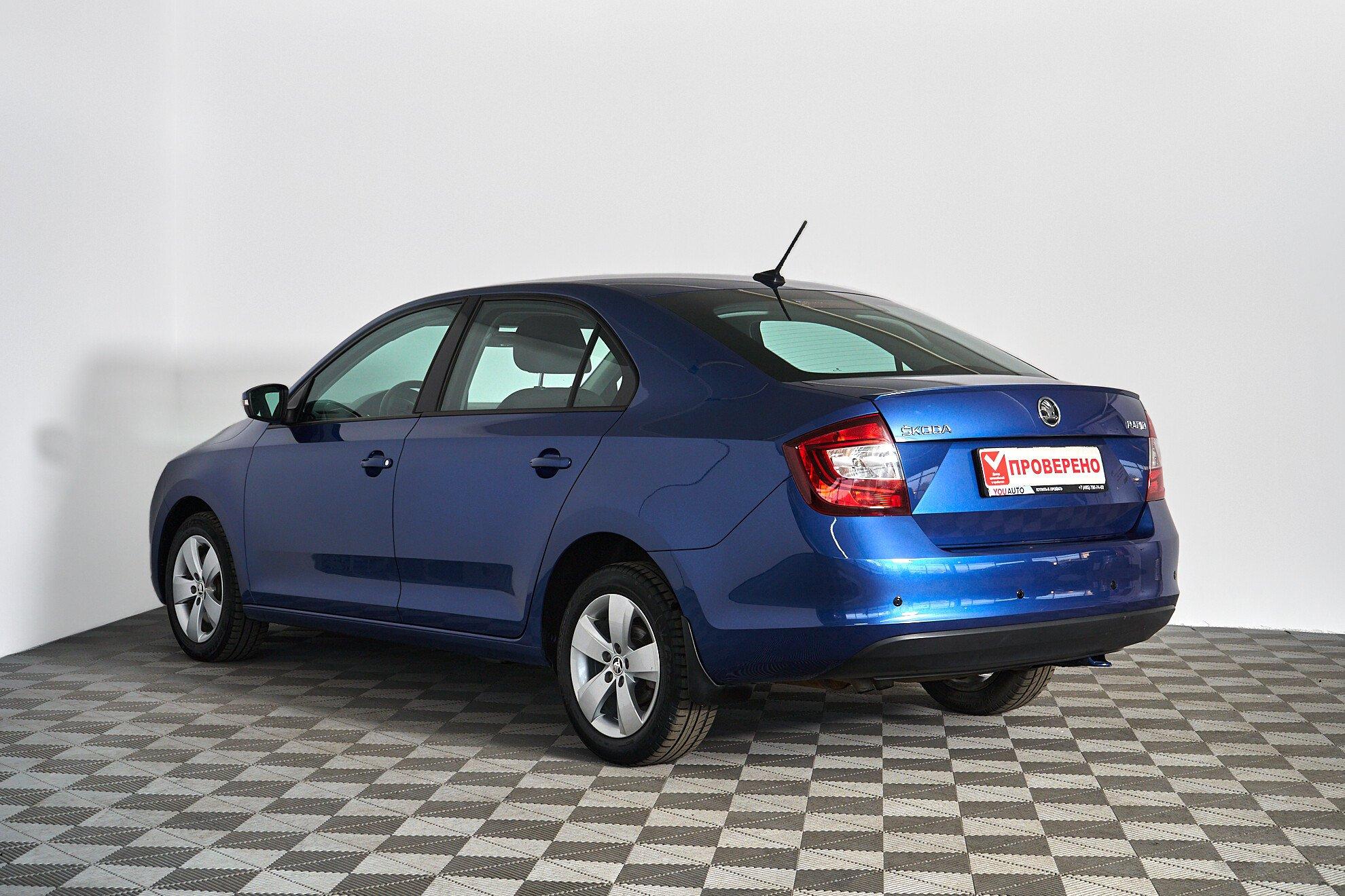 Skoda Rapid 2018, синий