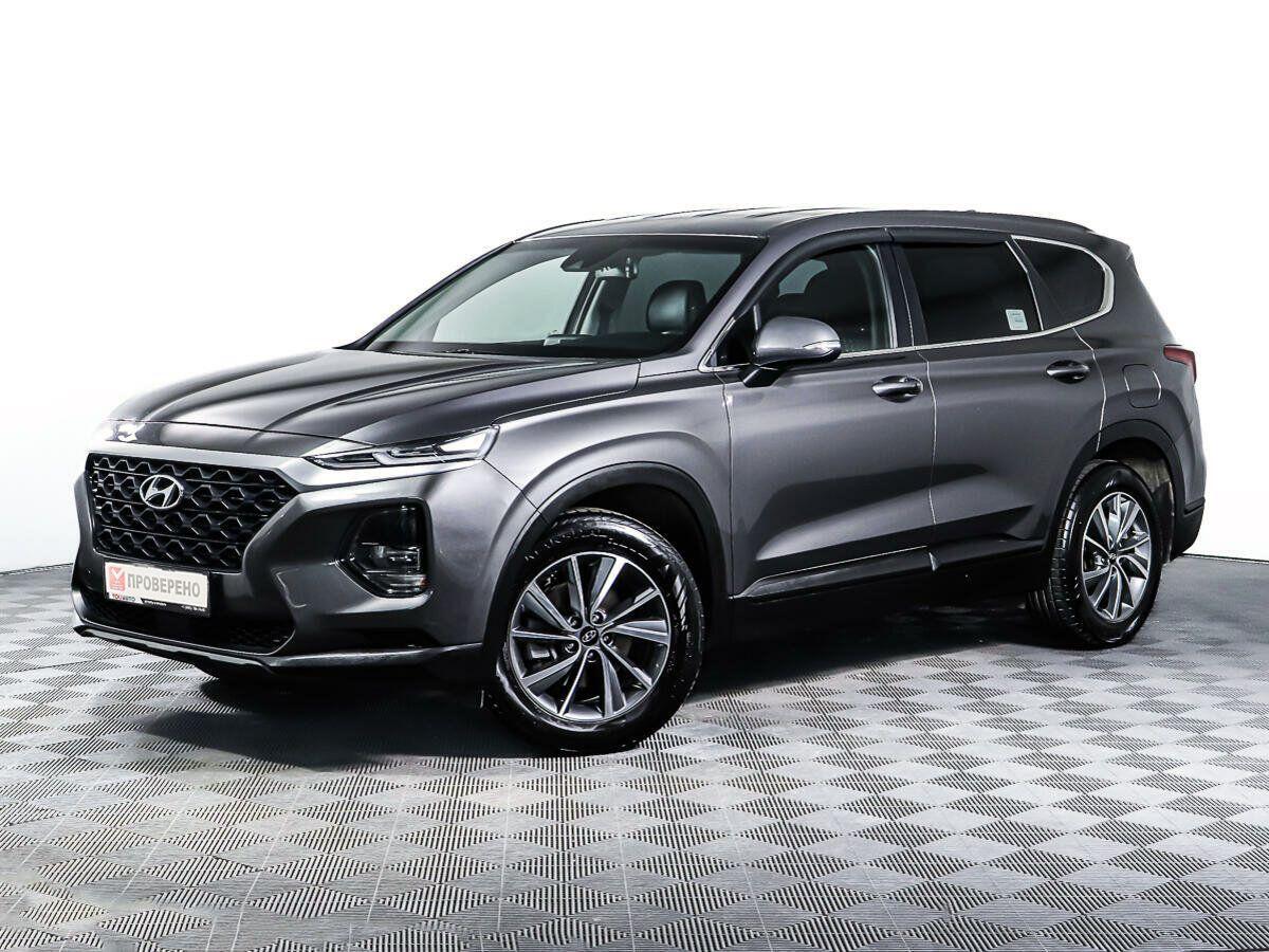 Hyundai Santa Fe 2018, серый