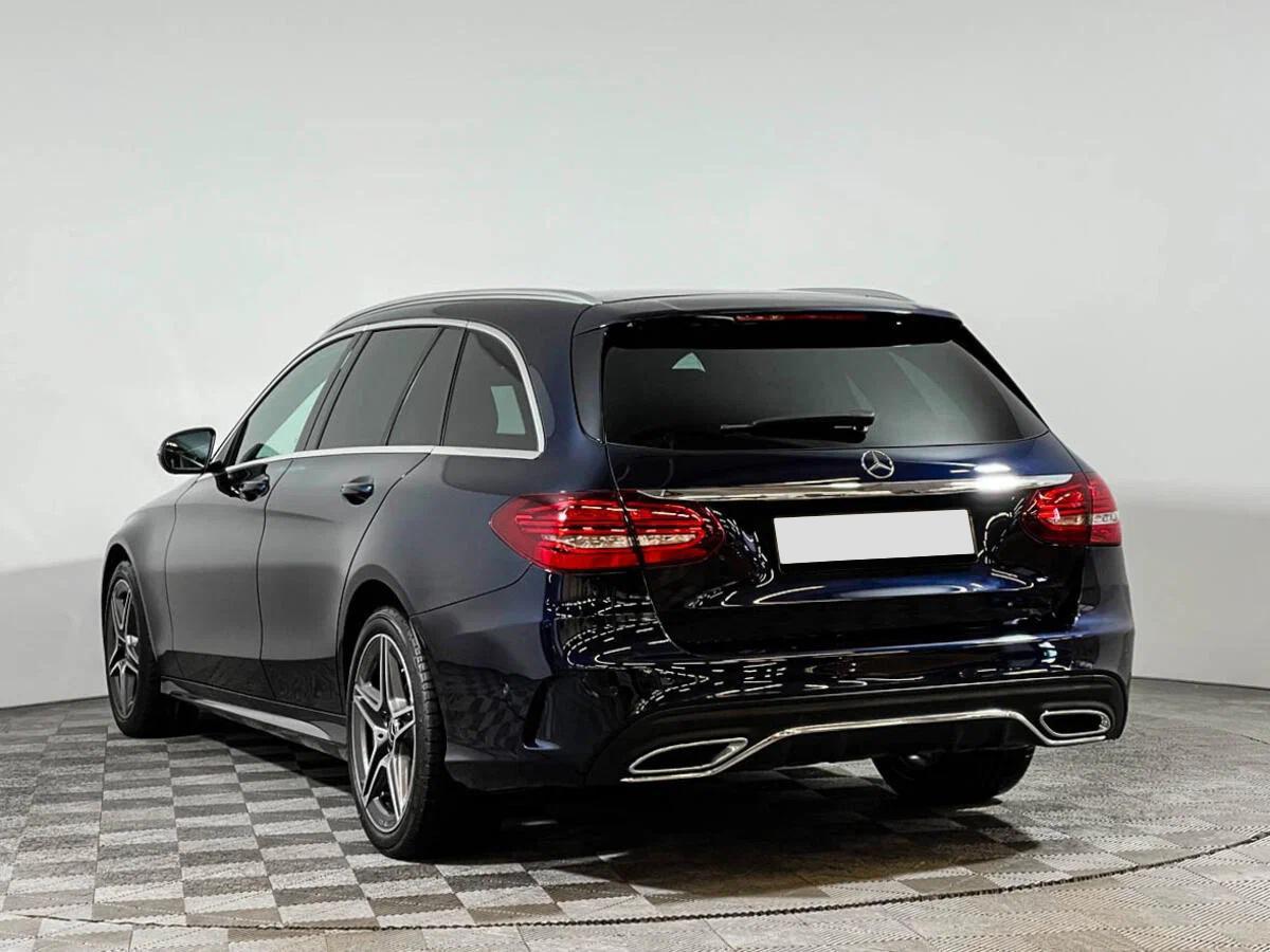 Mercedes-Benz C-Класс 2018, синий