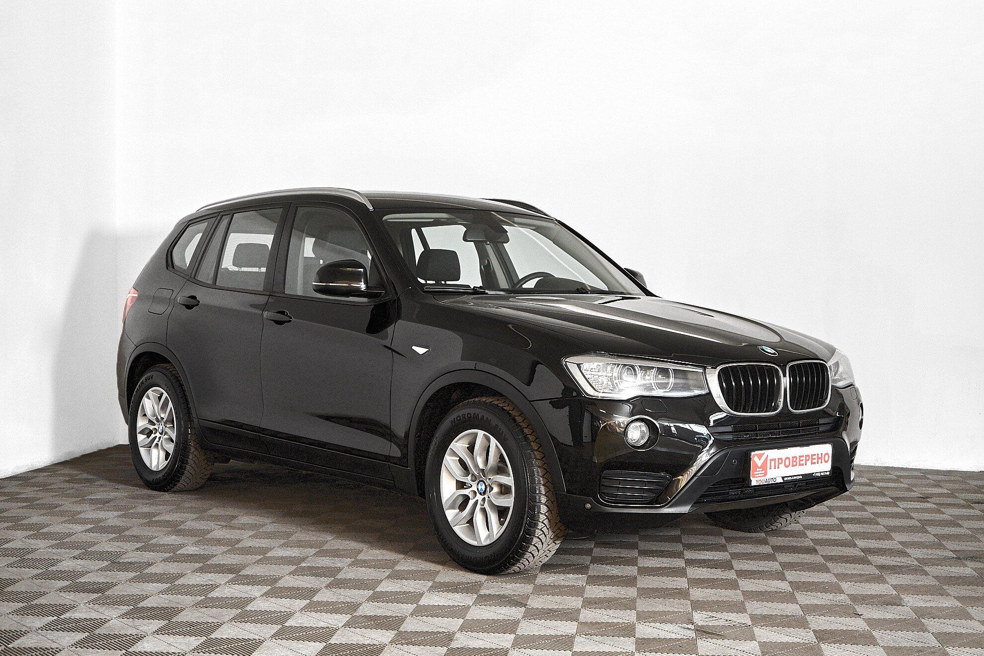 BMW X3 2016, черный