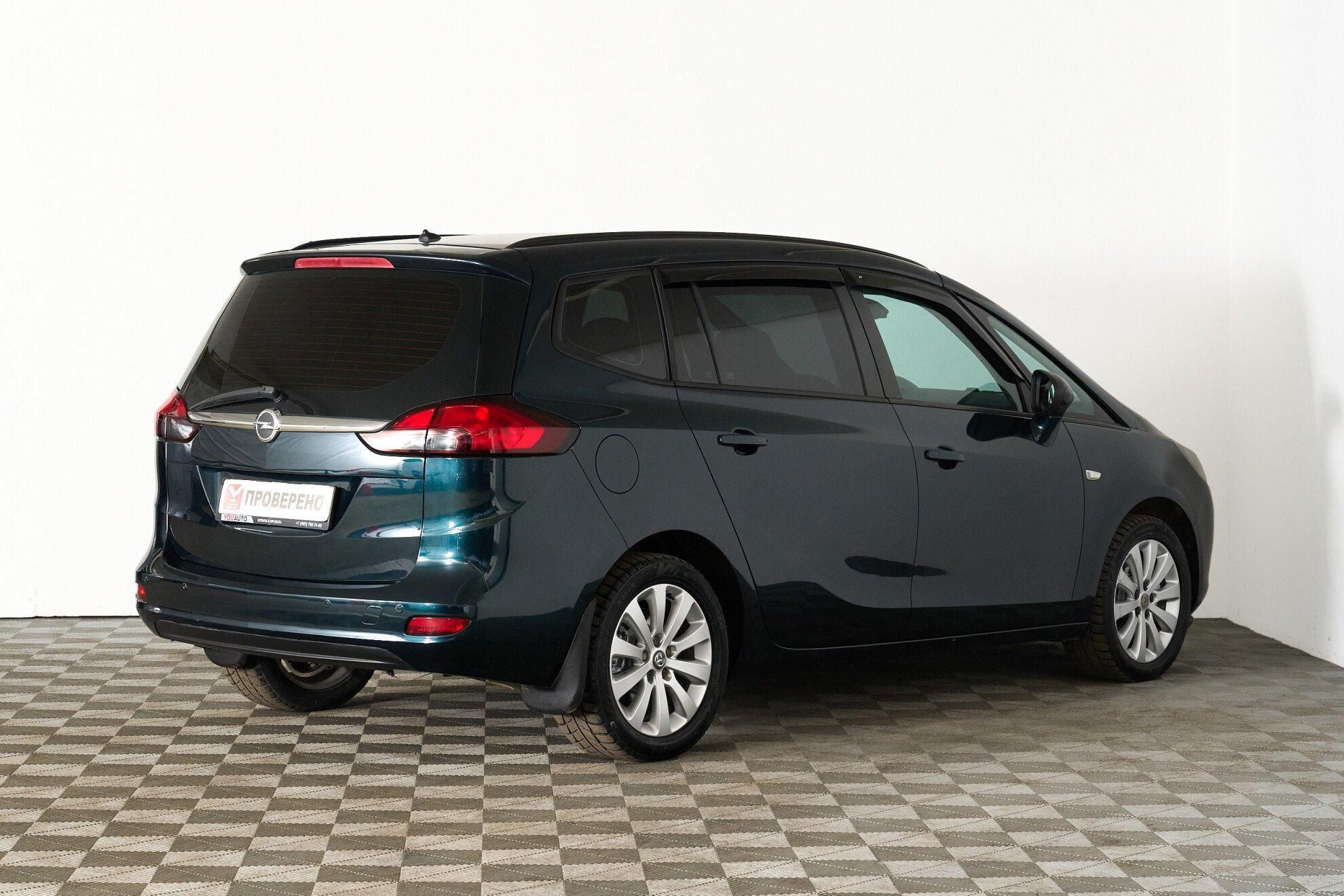 Opel Zafira 2014, зеленый