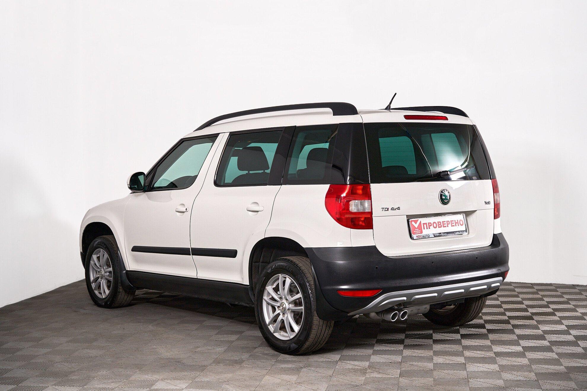 Skoda Yeti 2012, белый