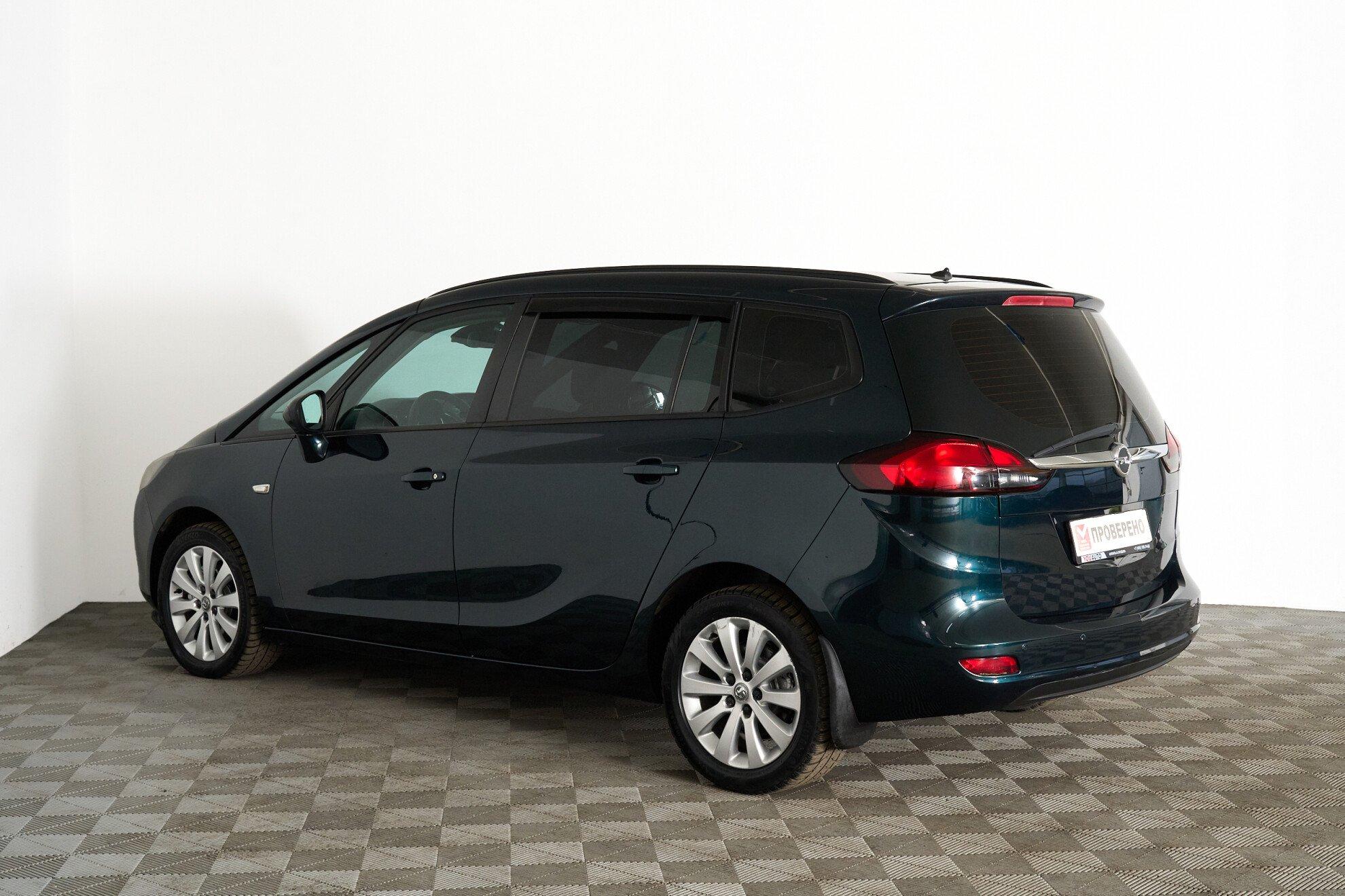 Opel Zafira 2014, зеленый
