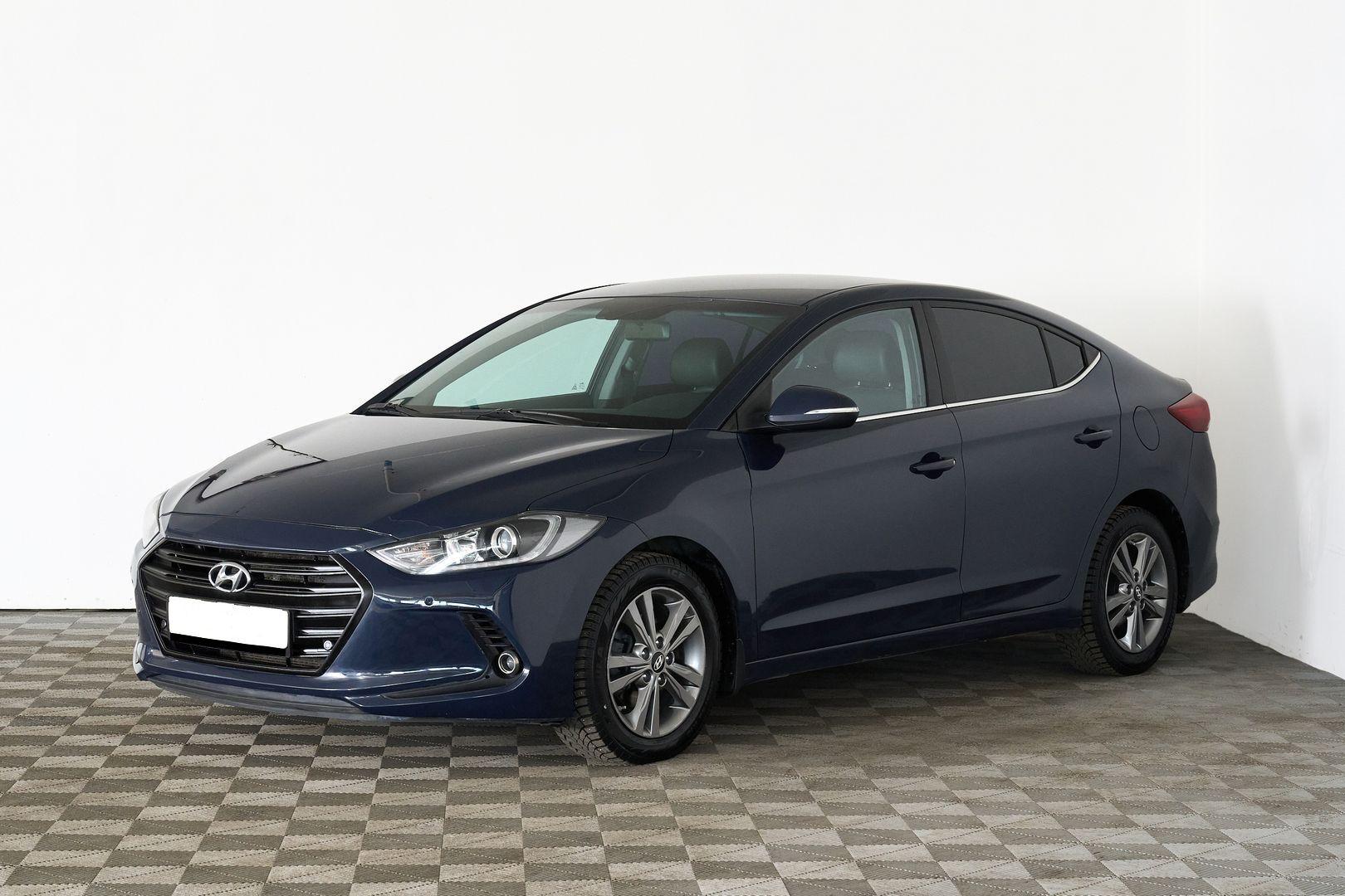 Hyundai Elantra 2016, голубой