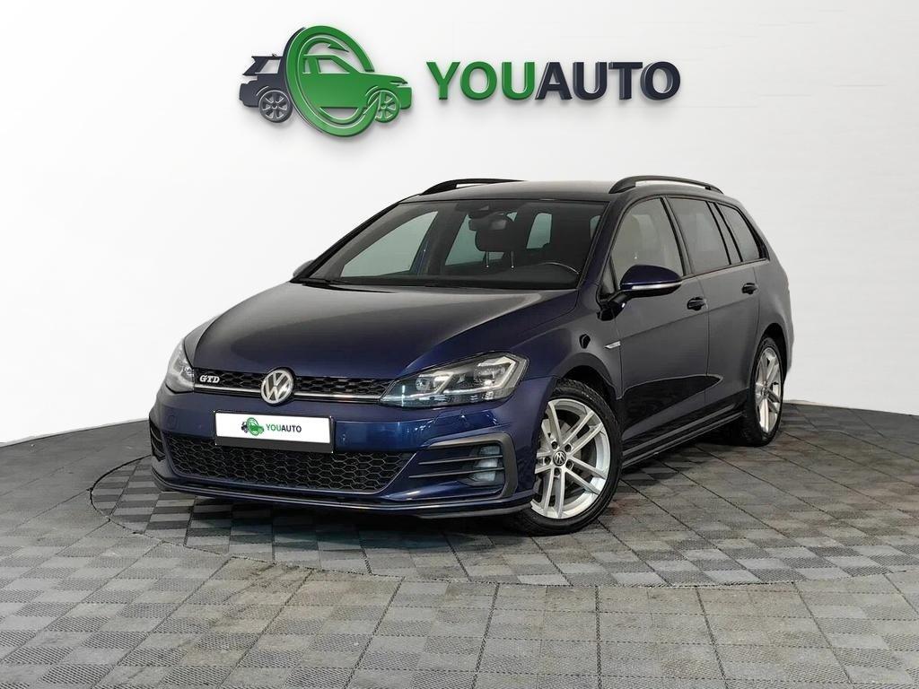Volkswagen Golf 2019, синий