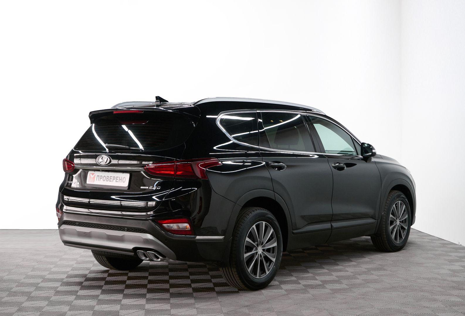 Hyundai Santa Fe 2020, черный