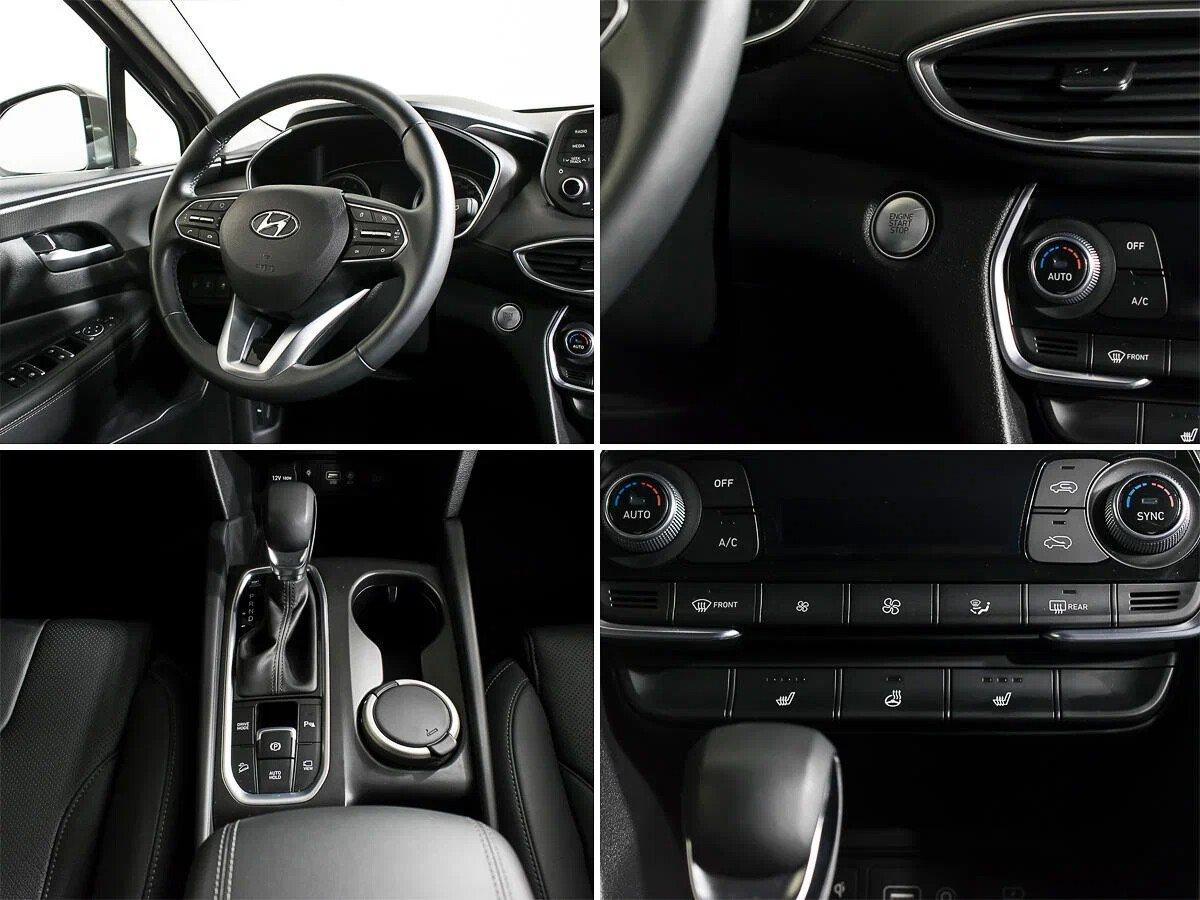 Hyundai Santa Fe 2019, серебряный