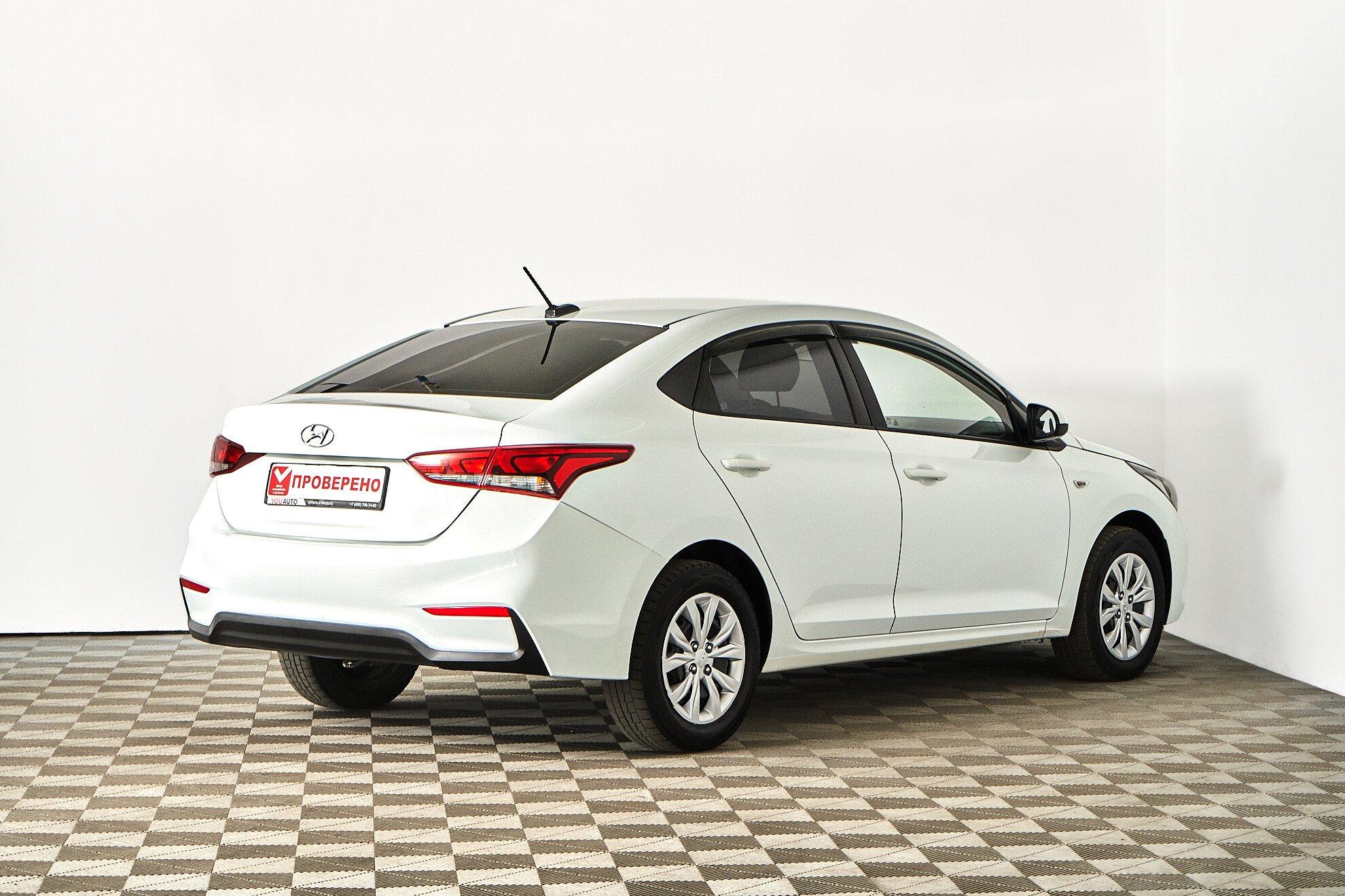 Hyundai Solaris 2019, белый