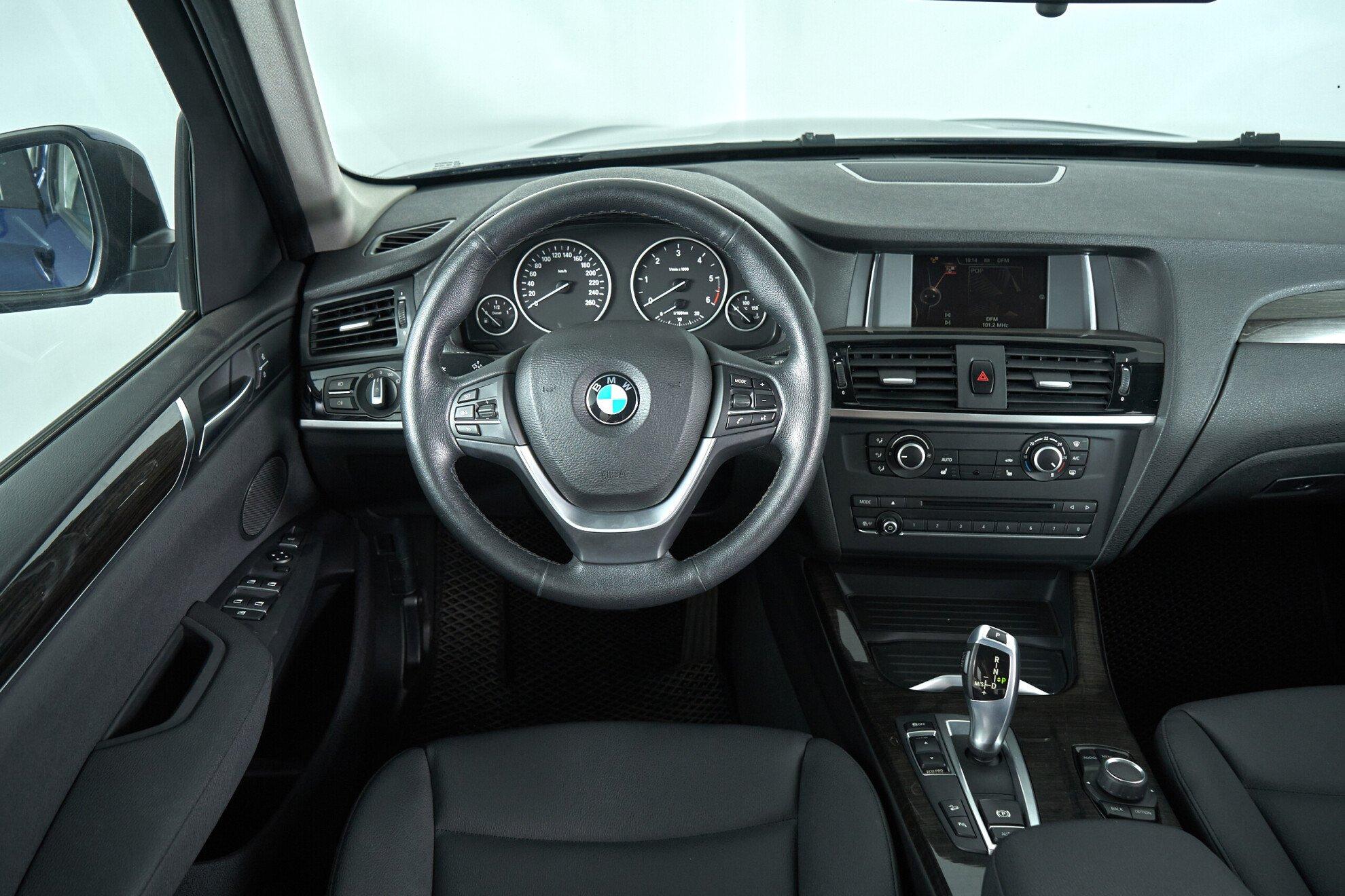 BMW X3 2016, синий