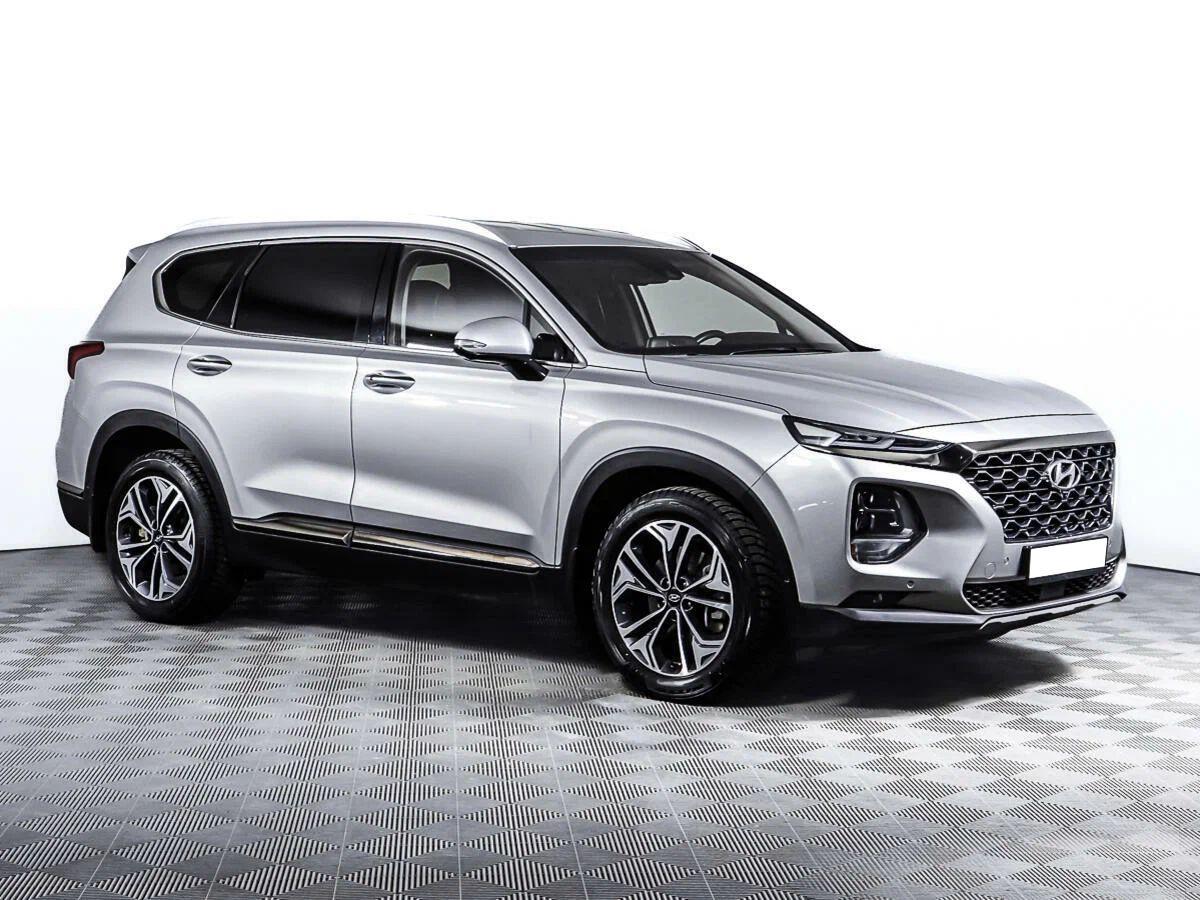 Hyundai Santa Fe 2020, серый