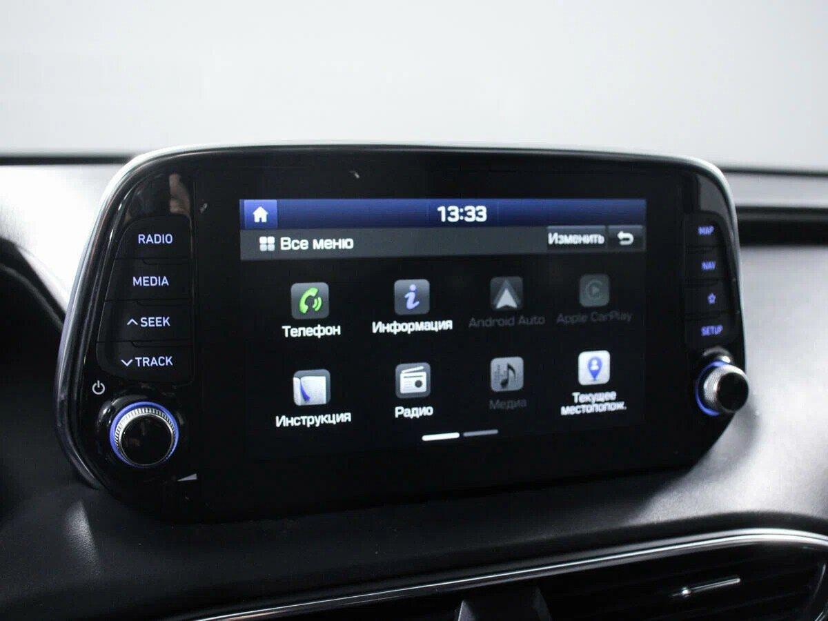 Hyundai Santa Fe 2019, белый