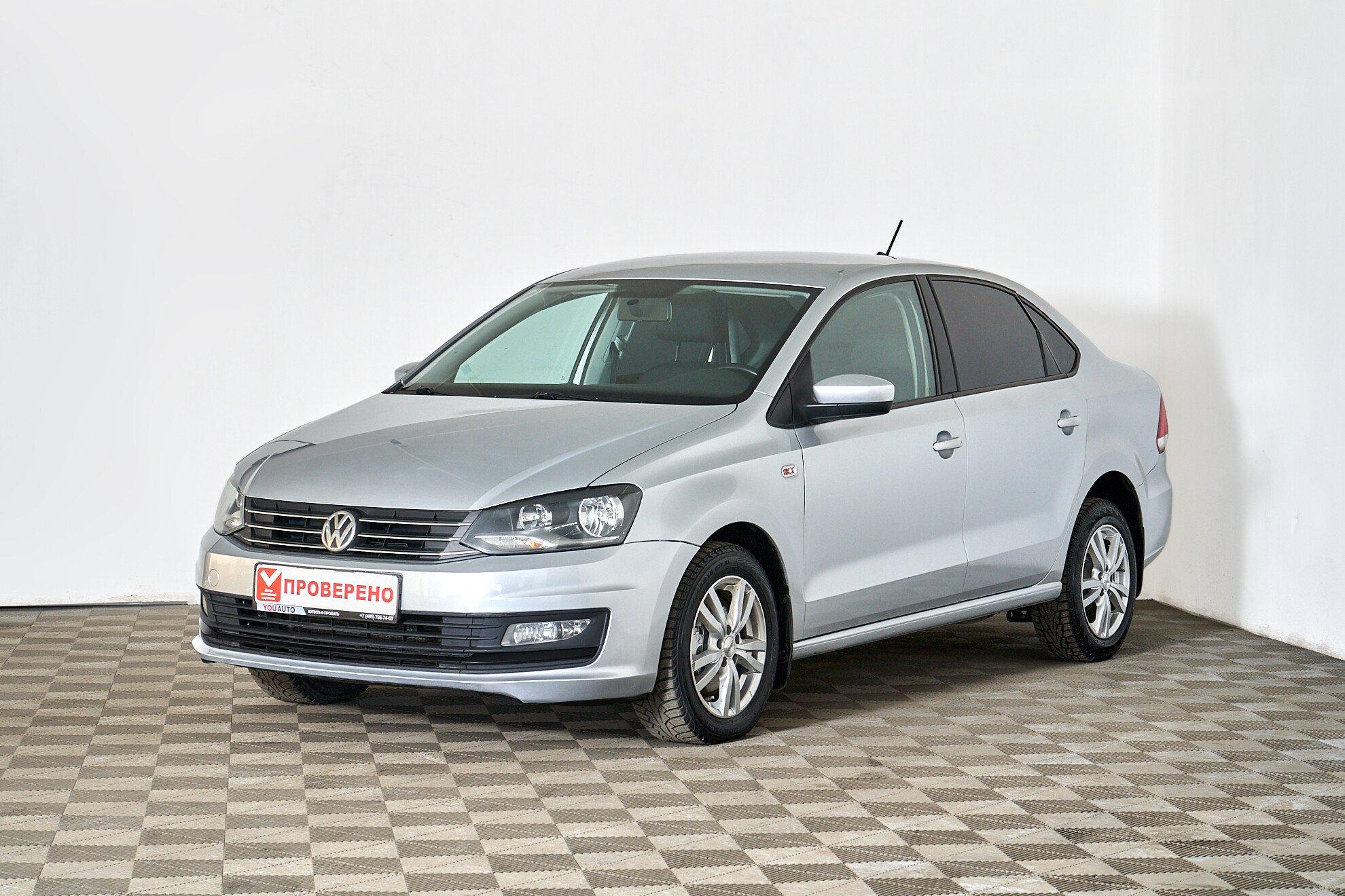 Volkswagen Polo 2019, серебряный