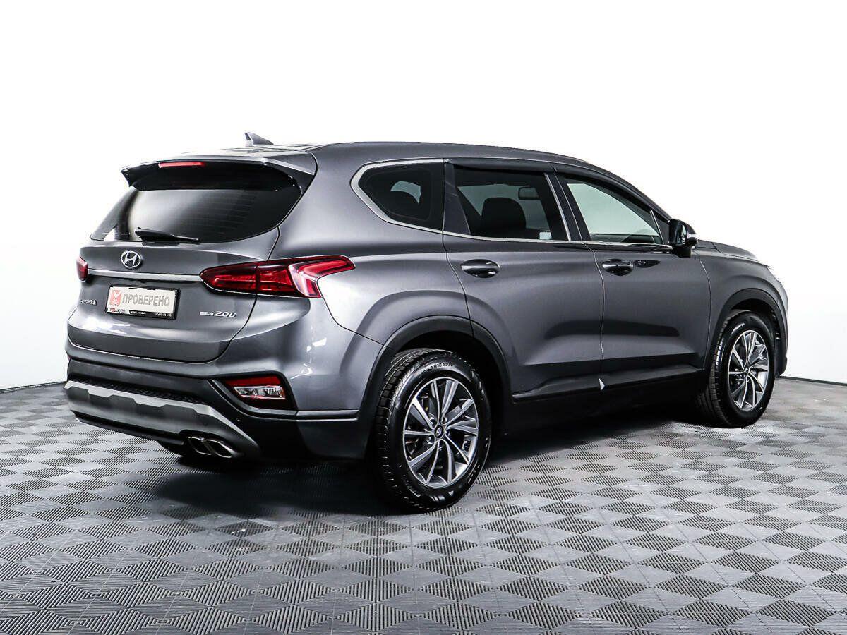 Hyundai Santa Fe 2018, серый