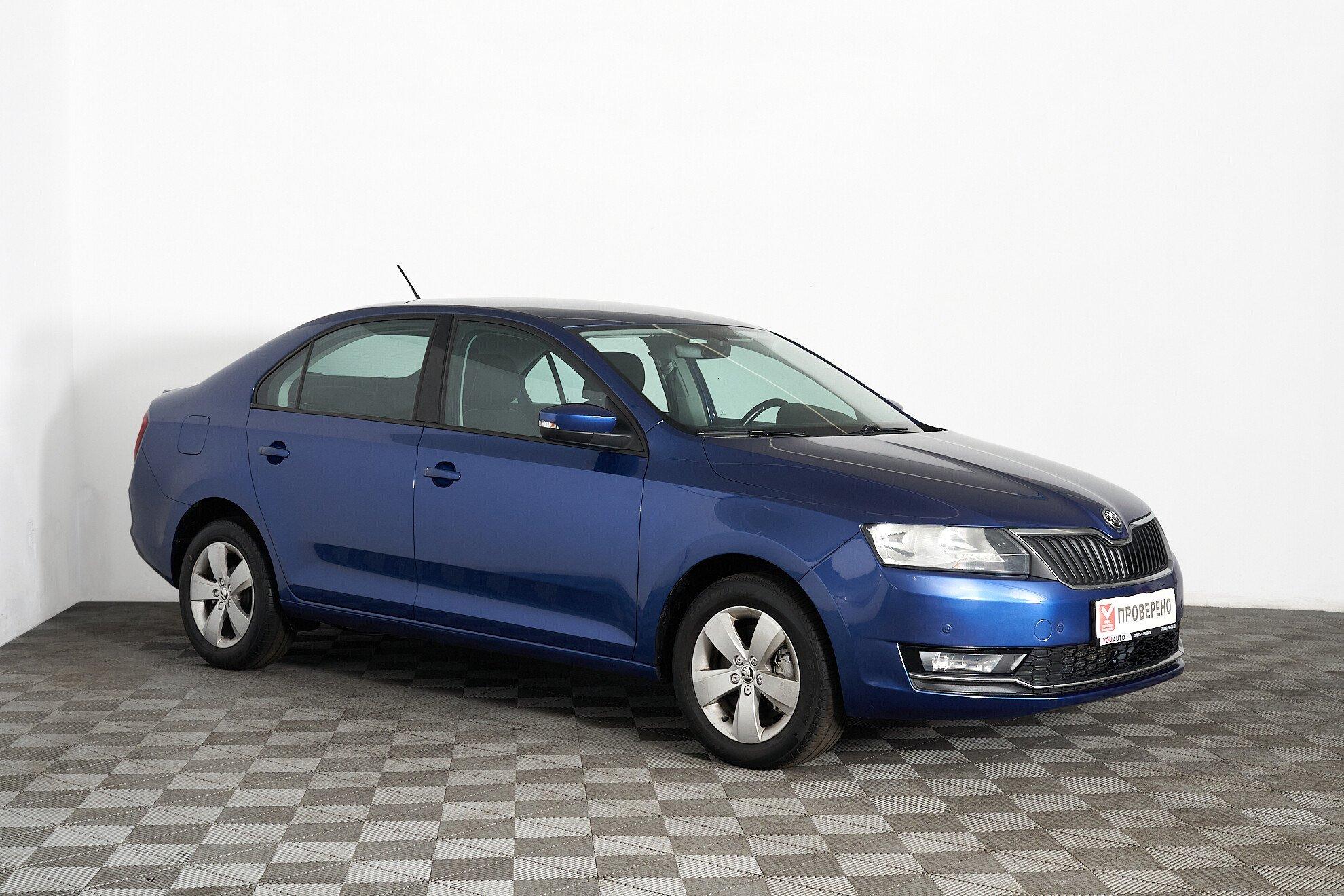 Skoda Rapid 2017, синий