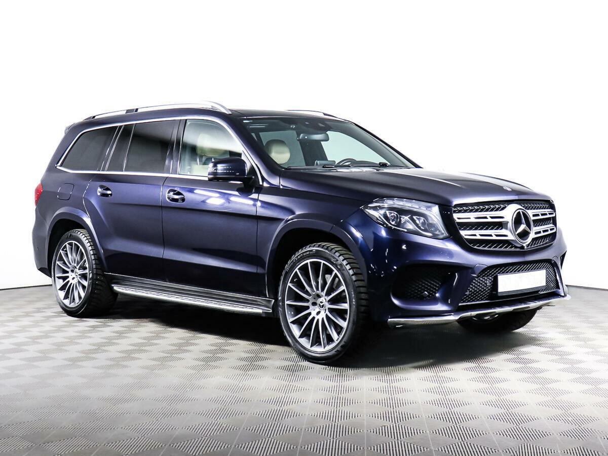 Mercedes-Benz GLS 2016, синий