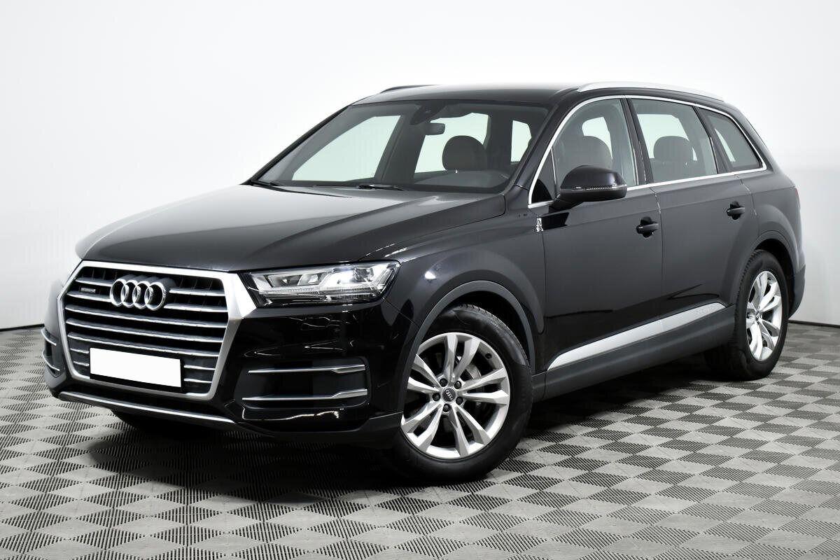 Audi Q7 2018, черный