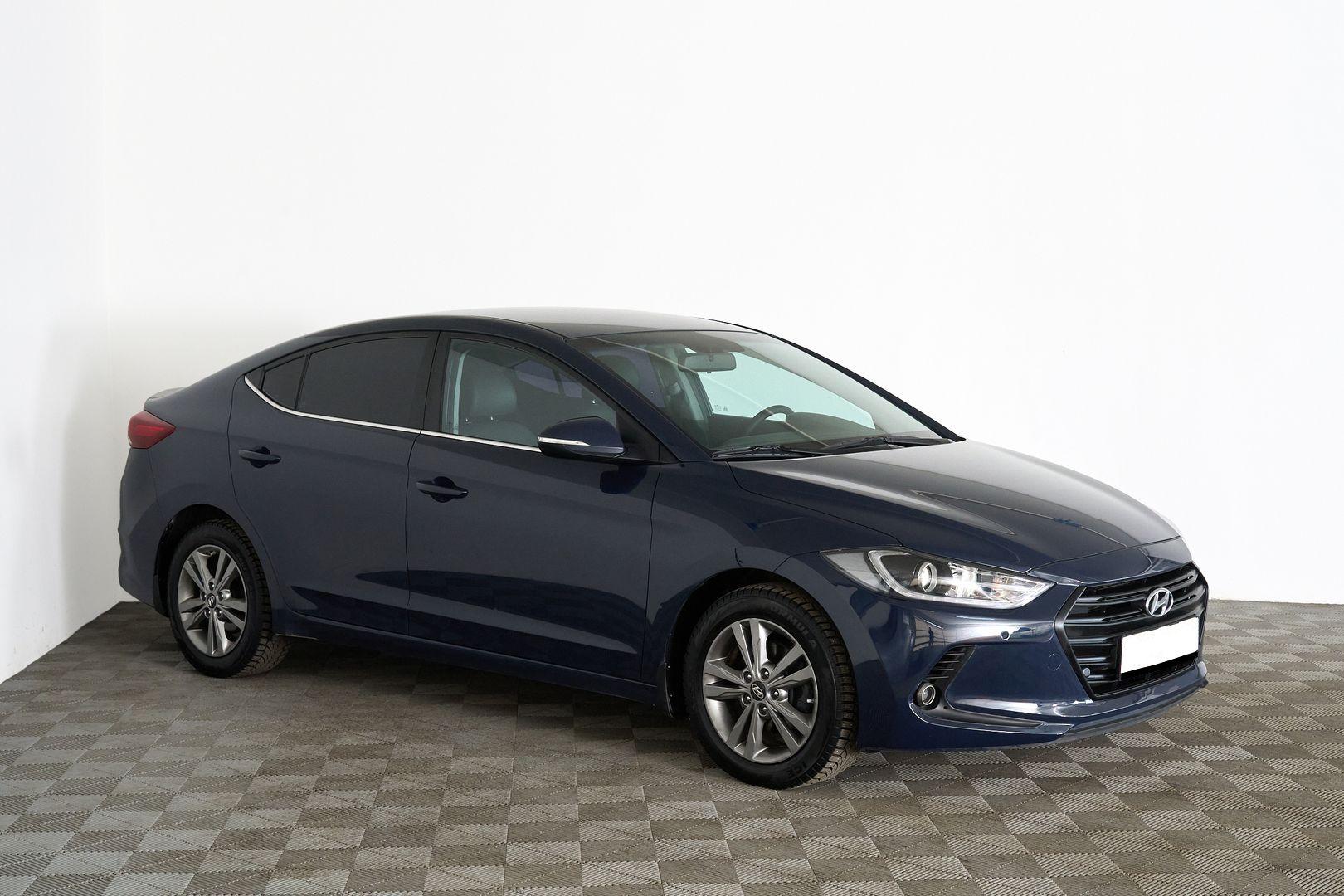 Hyundai Elantra 2016, голубой