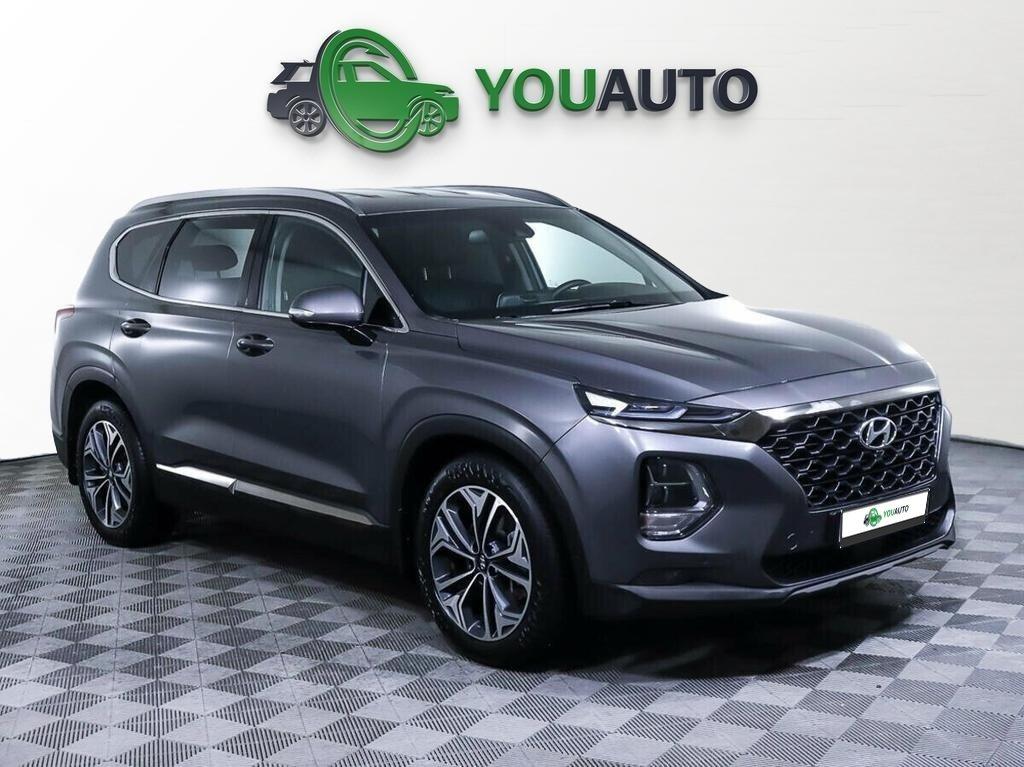 Hyundai Santa Fe 2020, серый