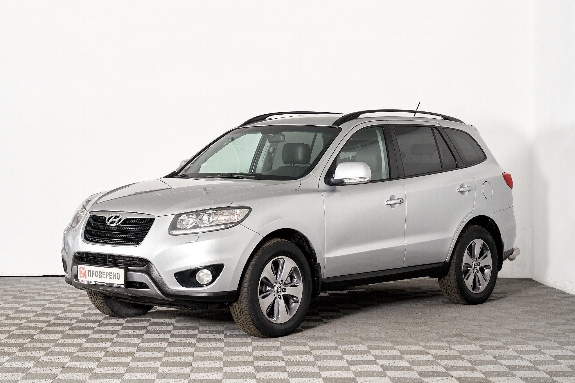 Hyundai Santa Fe 2011, серебряный