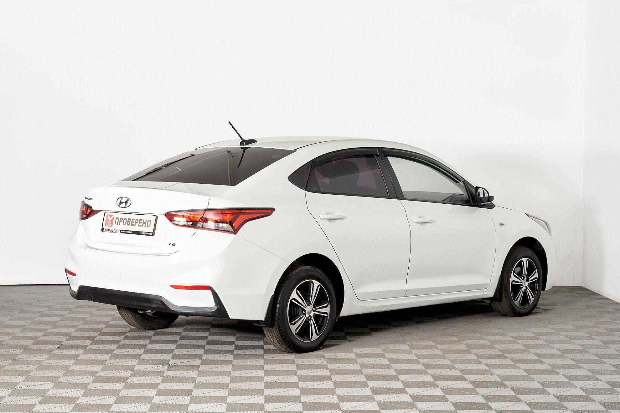 Hyundai Solaris 2019, белый