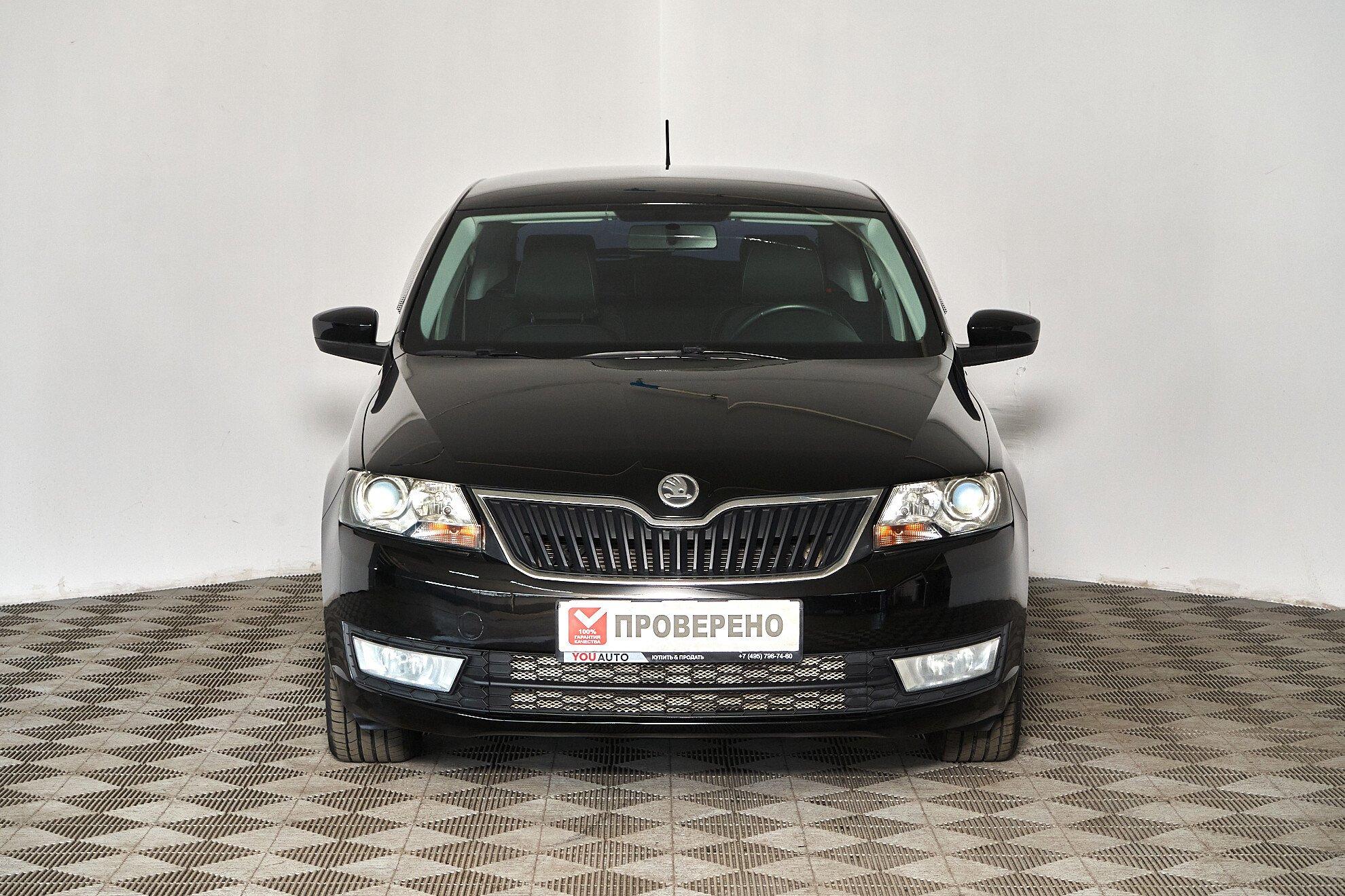 Skoda Rapid 2014, черный