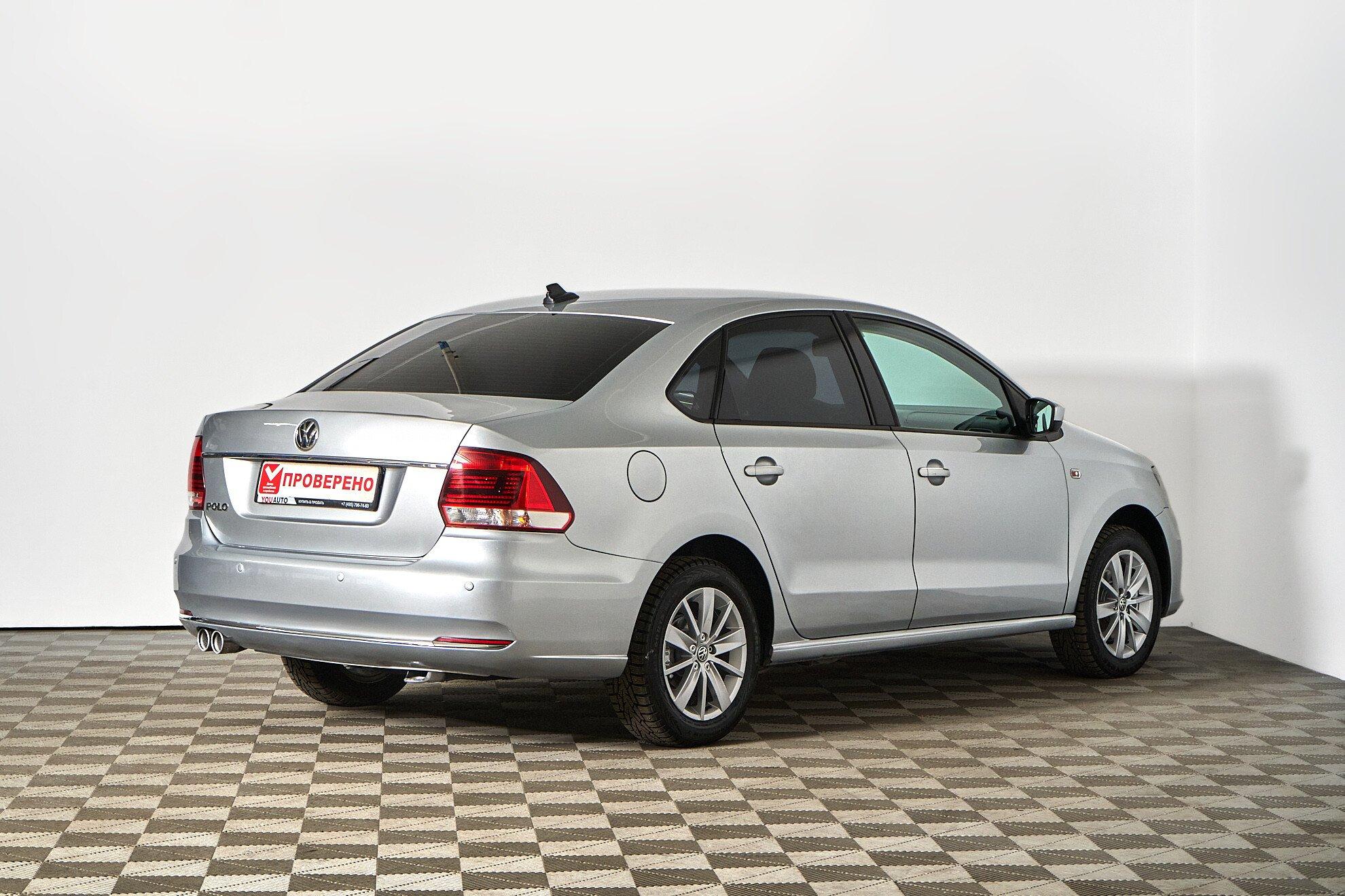 Volkswagen Polo 2019, серебряный