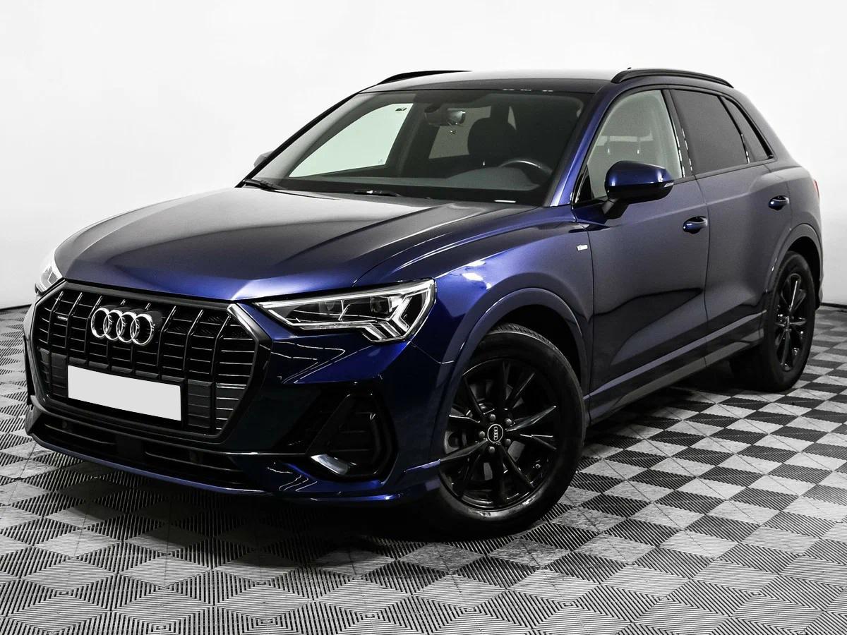 Audi Q3 2021, синий
