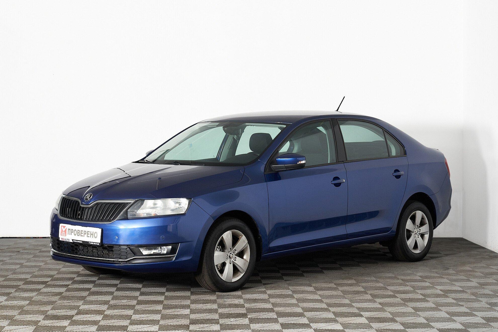 Skoda Rapid 2017, синий