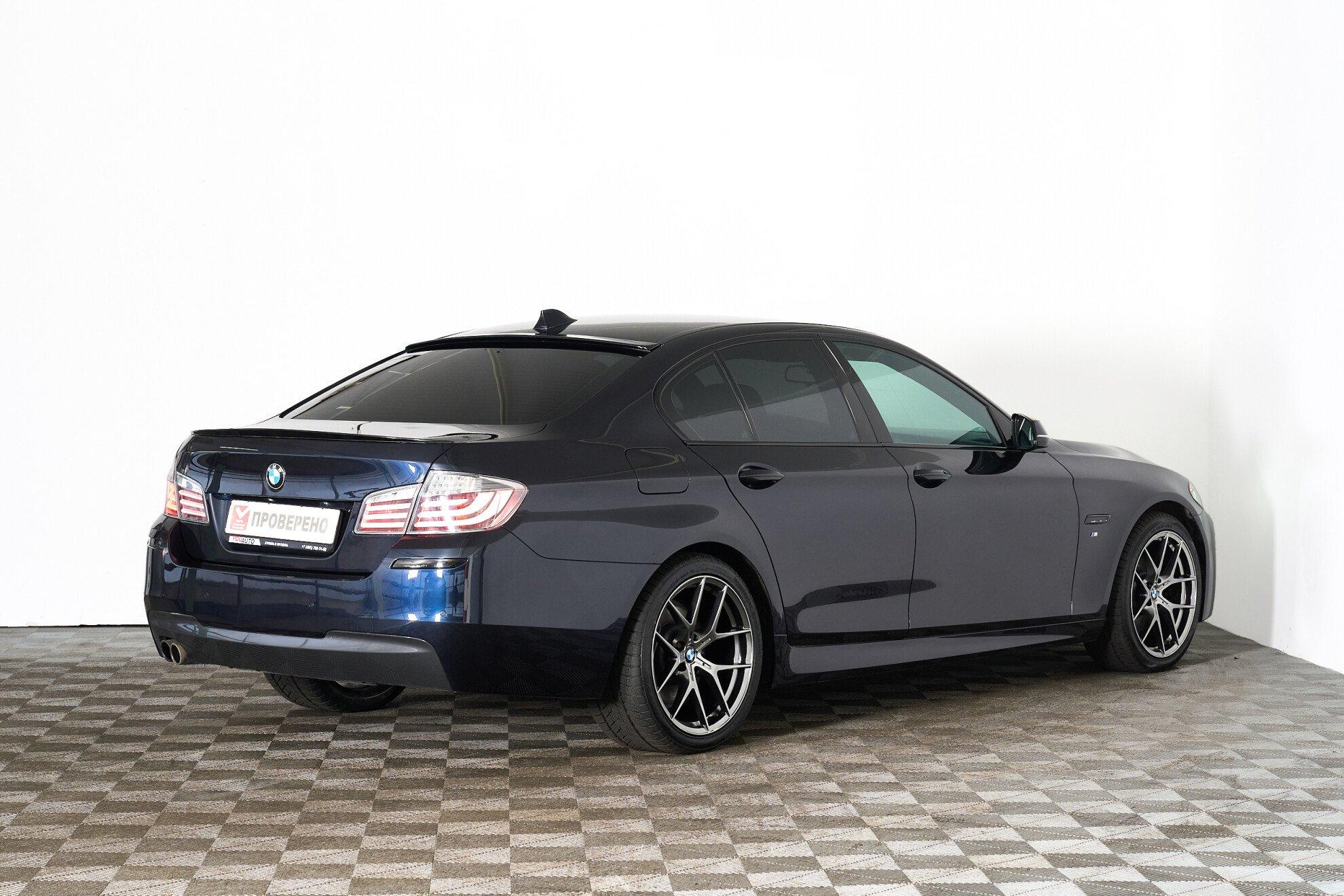 BMW 5 серии 2013, черный