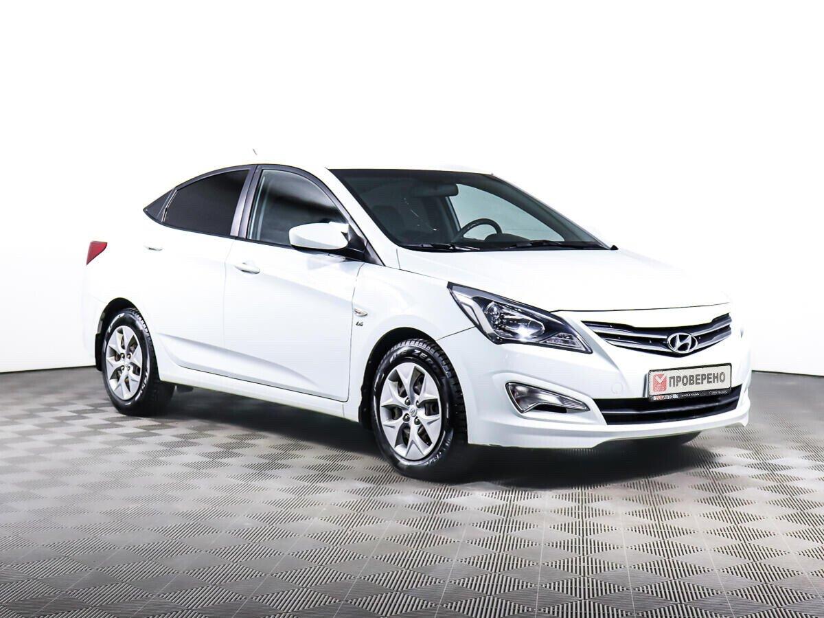 Hyundai Solaris 2016, белый
