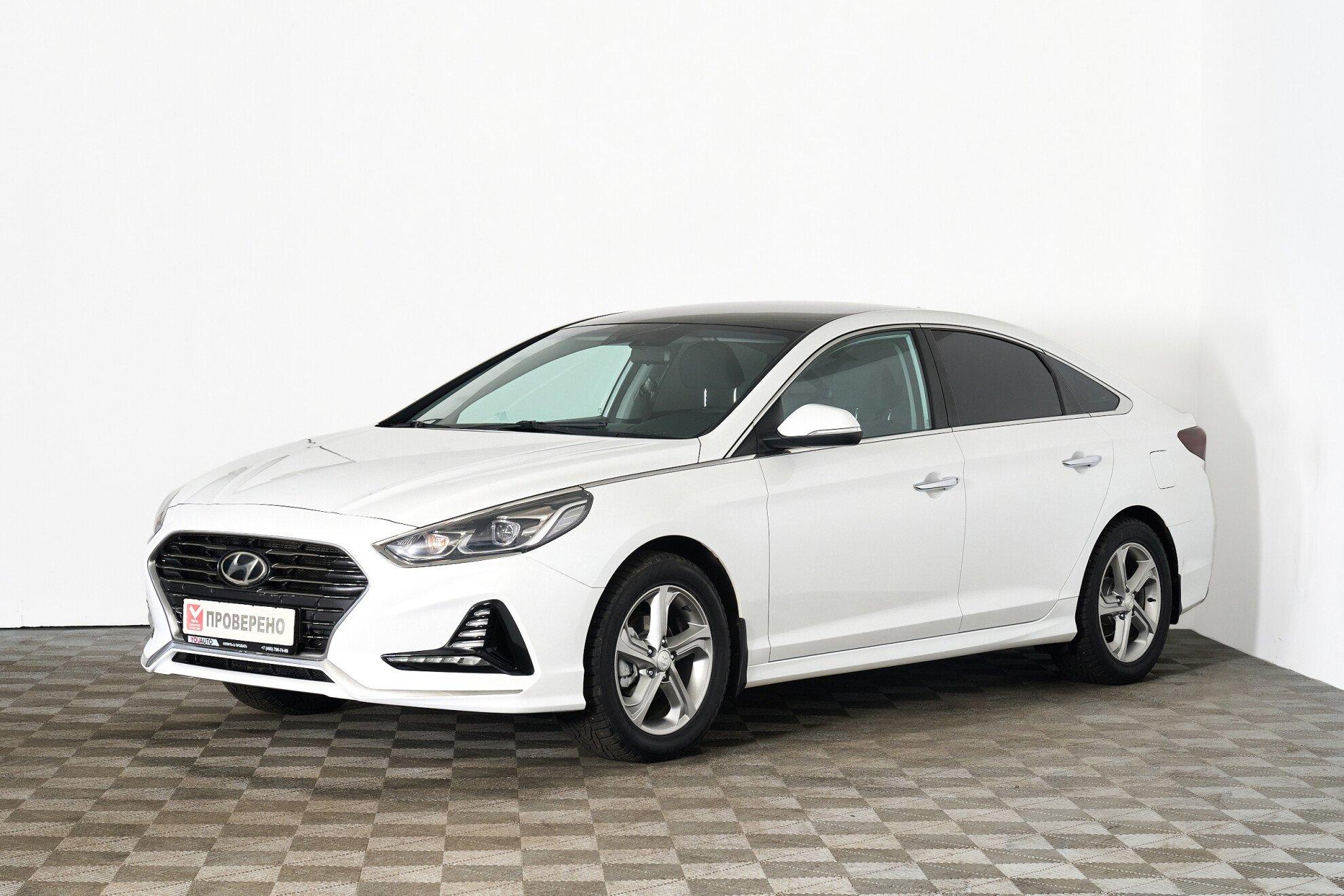 Hyundai Sonata 2018, белый