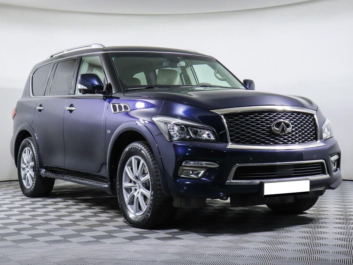 Infiniti QX80 2017, синий