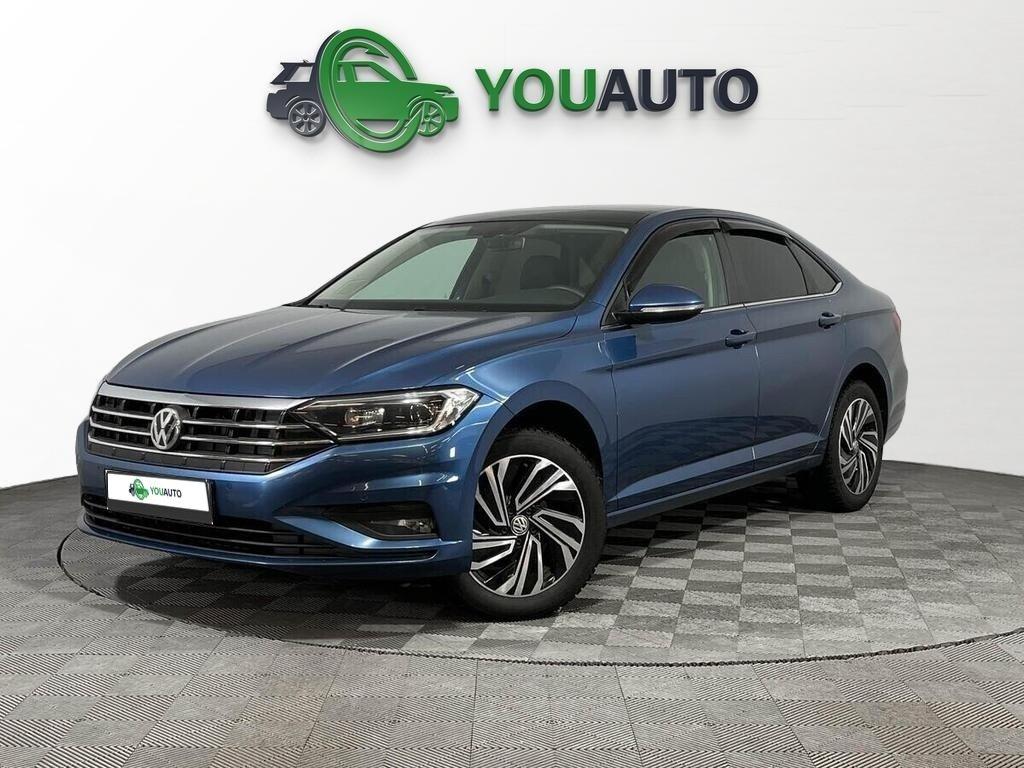 Volkswagen Jetta 2019, голубой