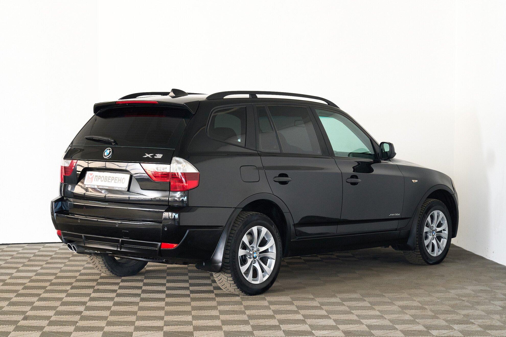 BMW X3 2010, черный