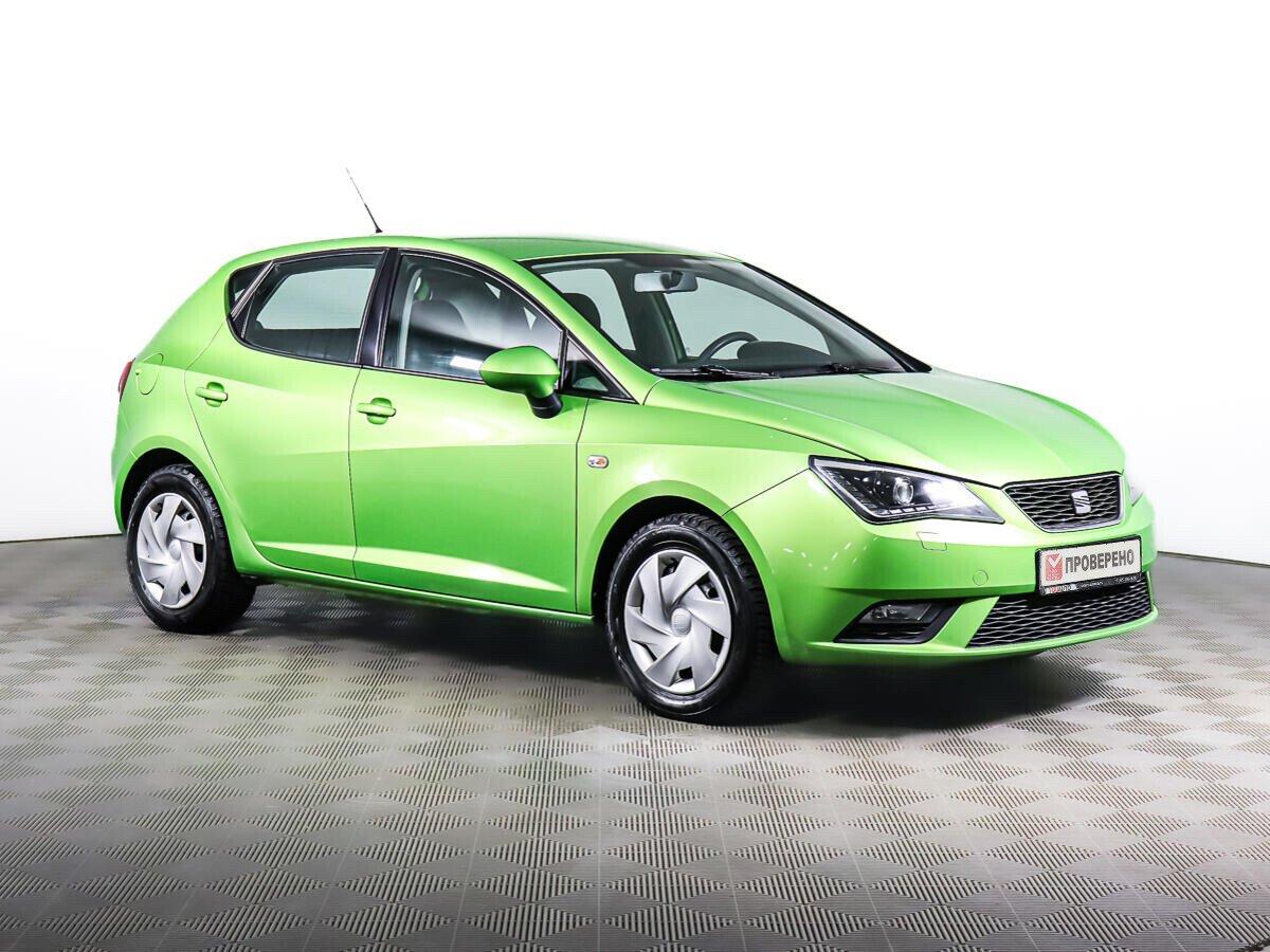 Seat Ibiza 2015, зеленый