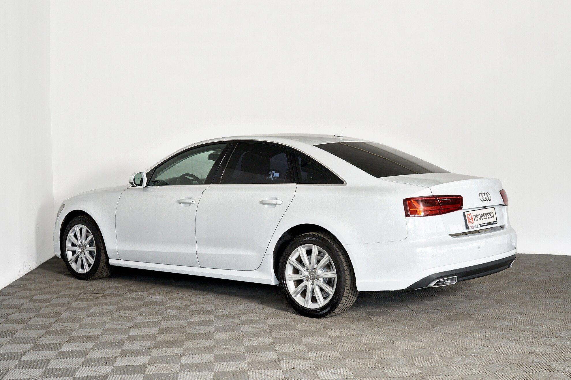 Audi A6 2014, белый