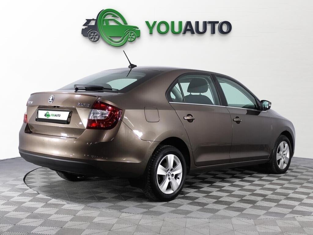 Skoda Rapid 2018, коричневый