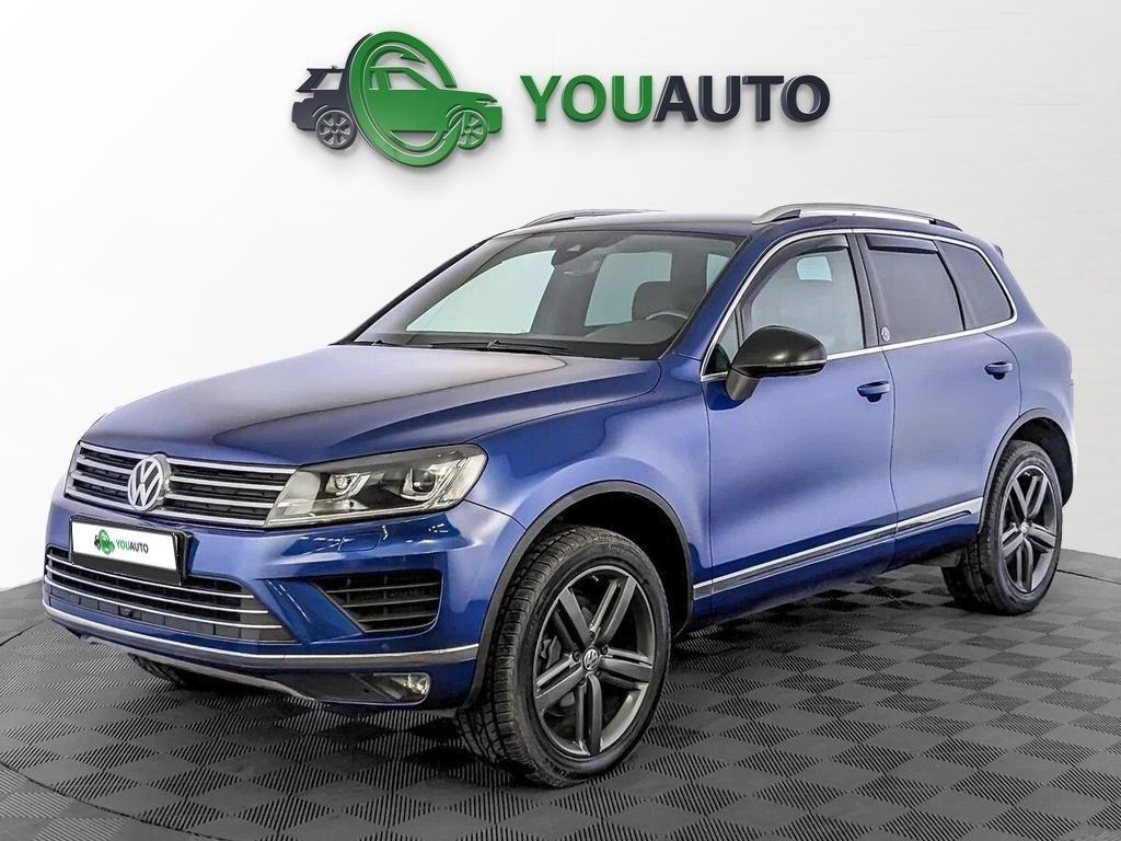Volkswagen Touareg 2018, синий