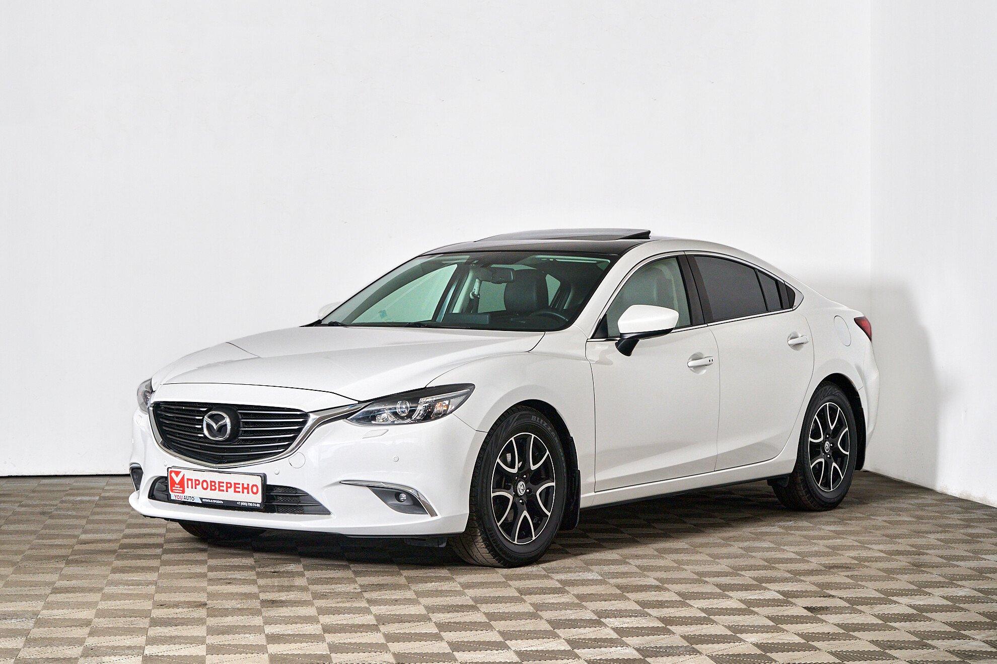 Mazda 6 2017, белый