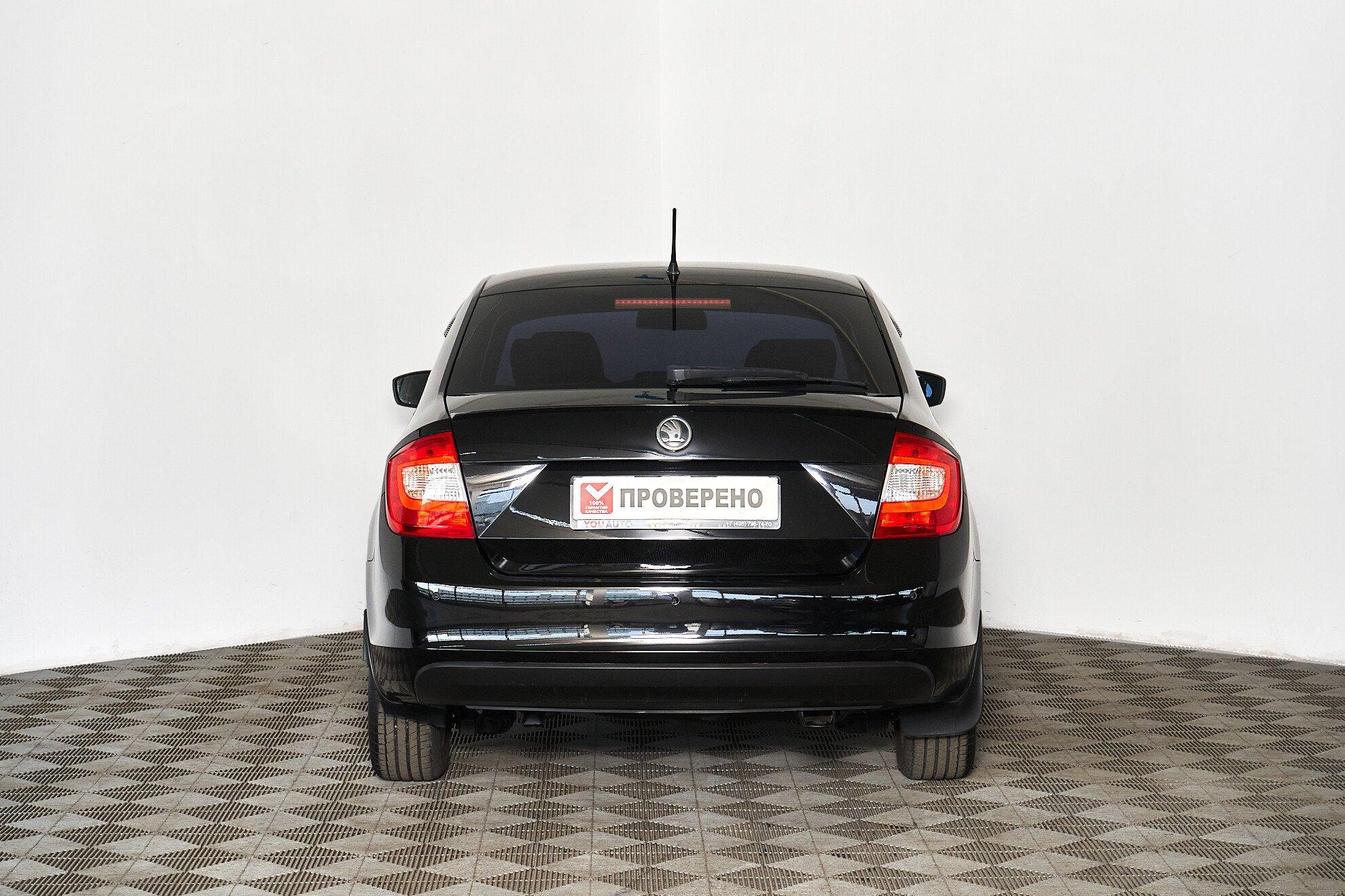 Skoda Rapid 2014, черный