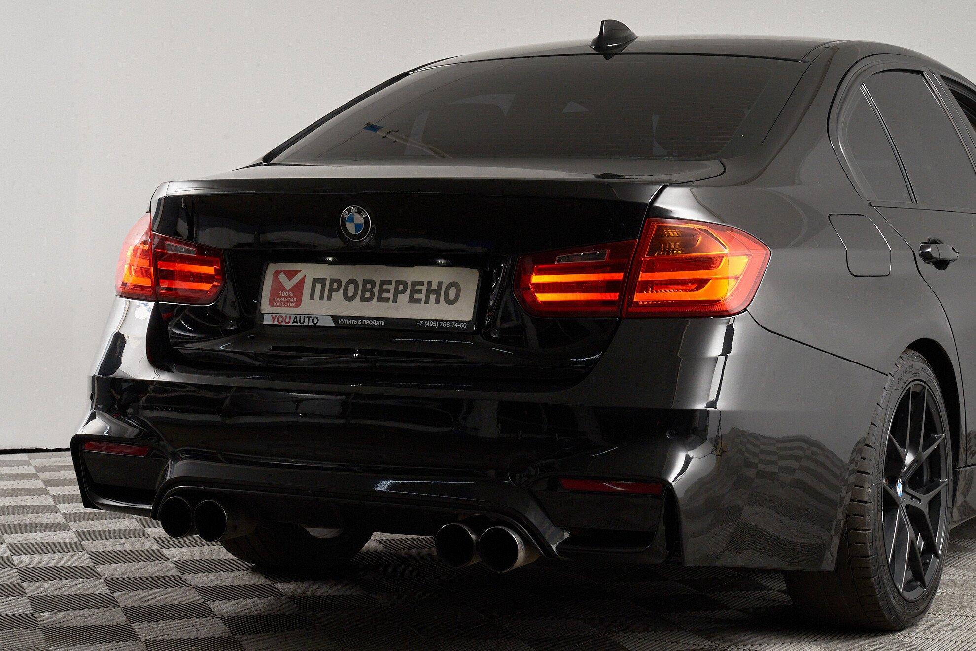 BMW 3 серии 2012, черный
