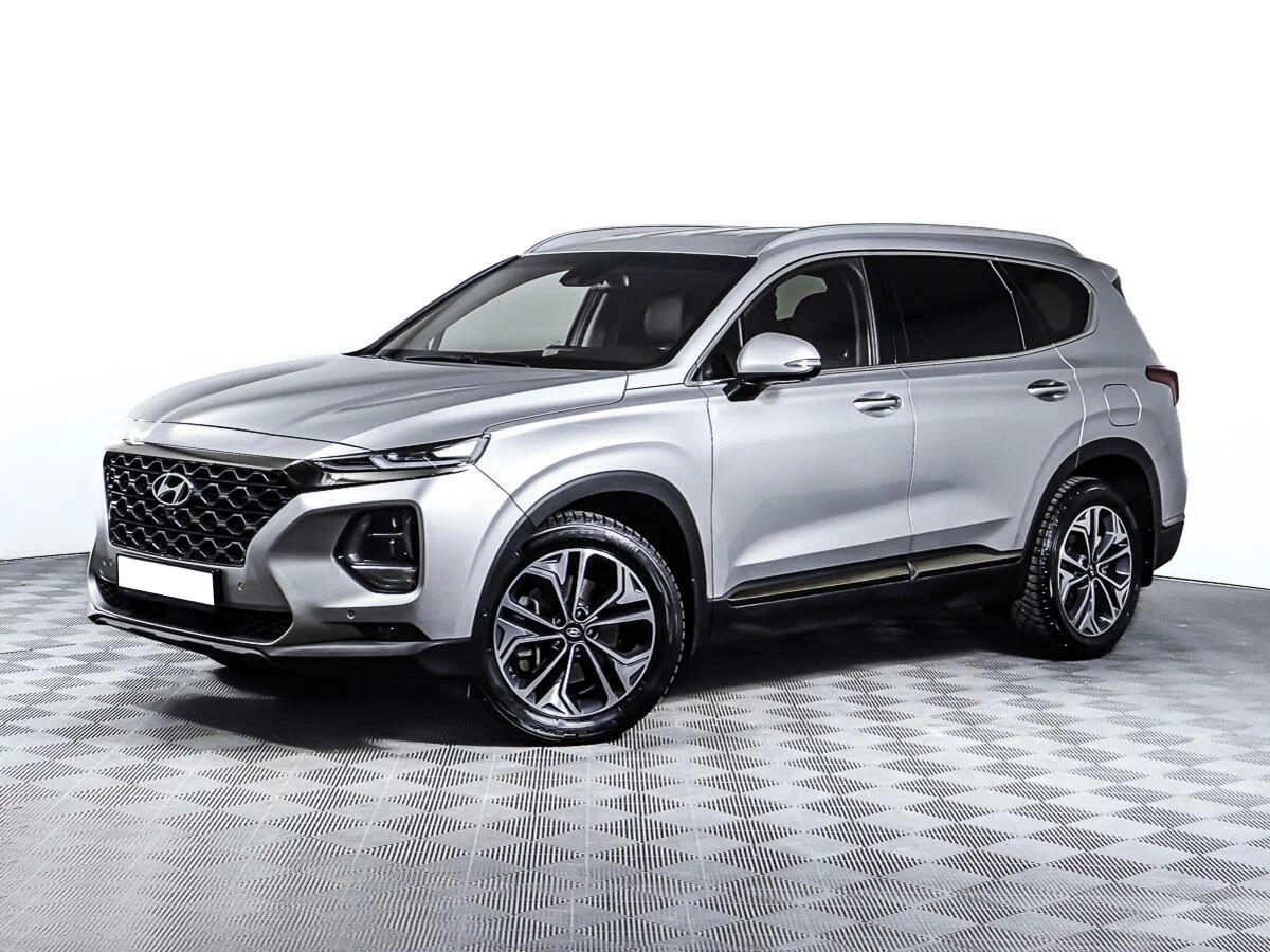 Hyundai Santa Fe 2020, серый