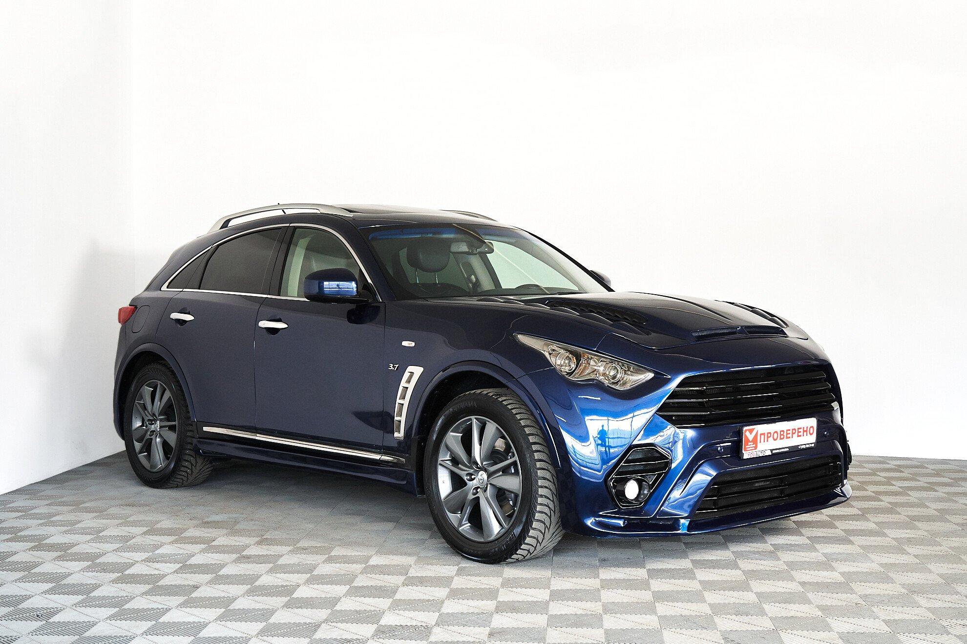 Infiniti QX70 2013, синий