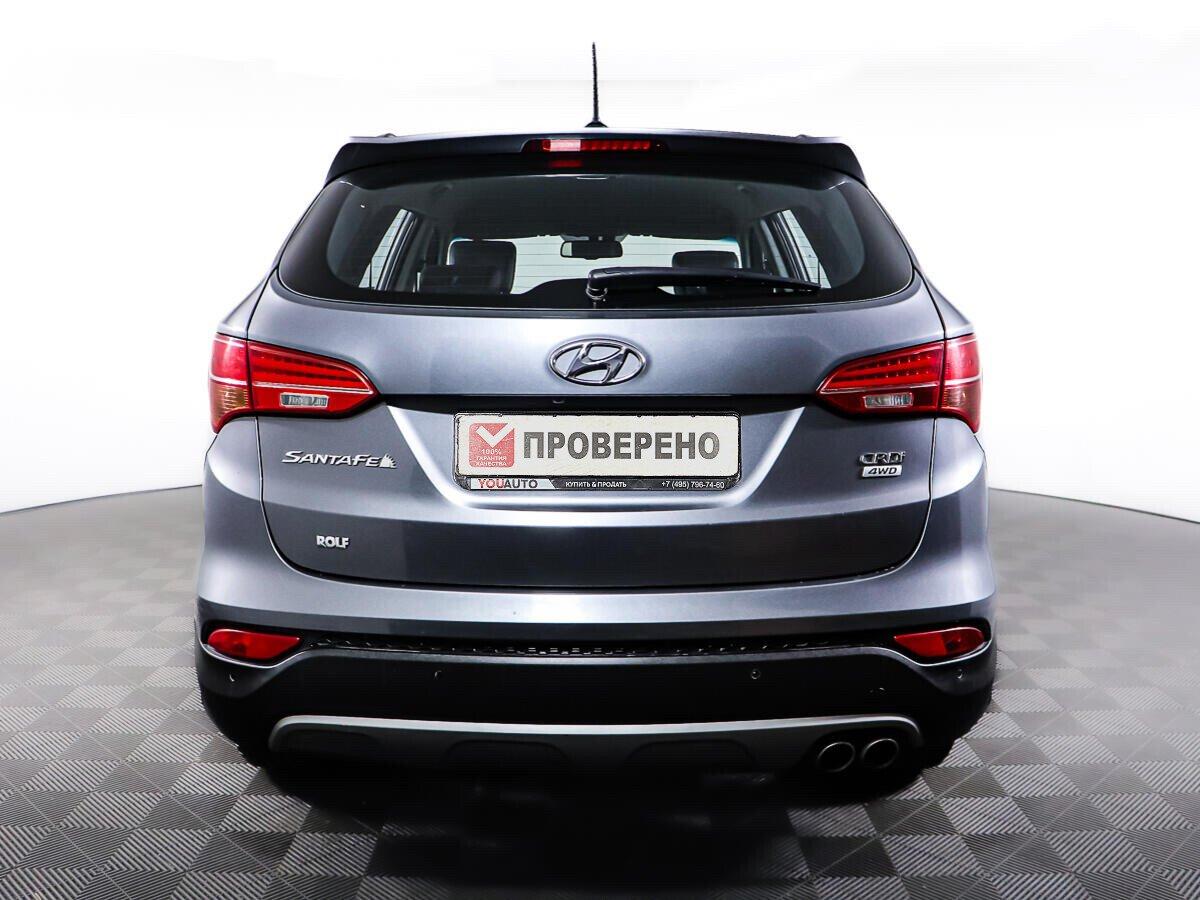 Hyundai Santa Fe 2015, серебряный